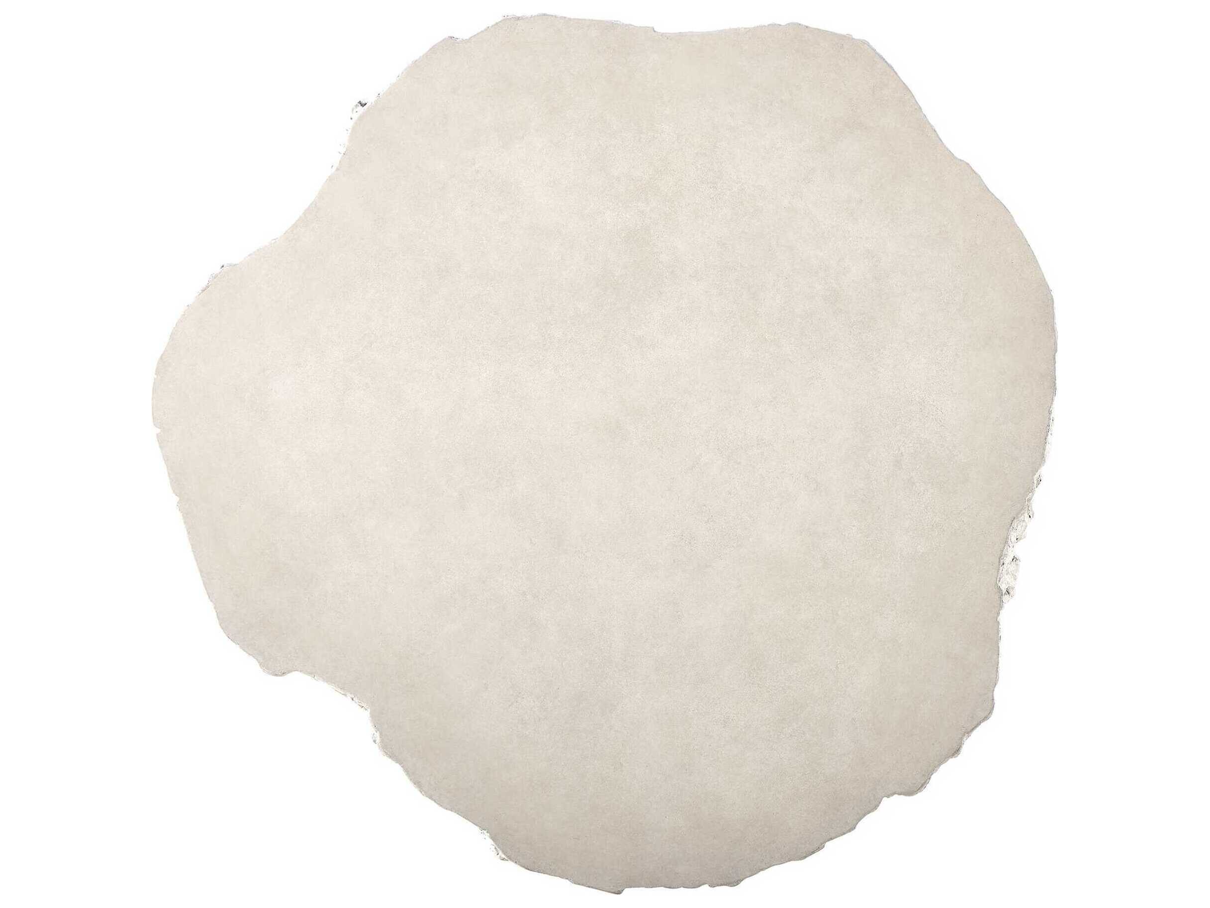 Uttermost Outdoor Oakmont White Concrete Round End Table