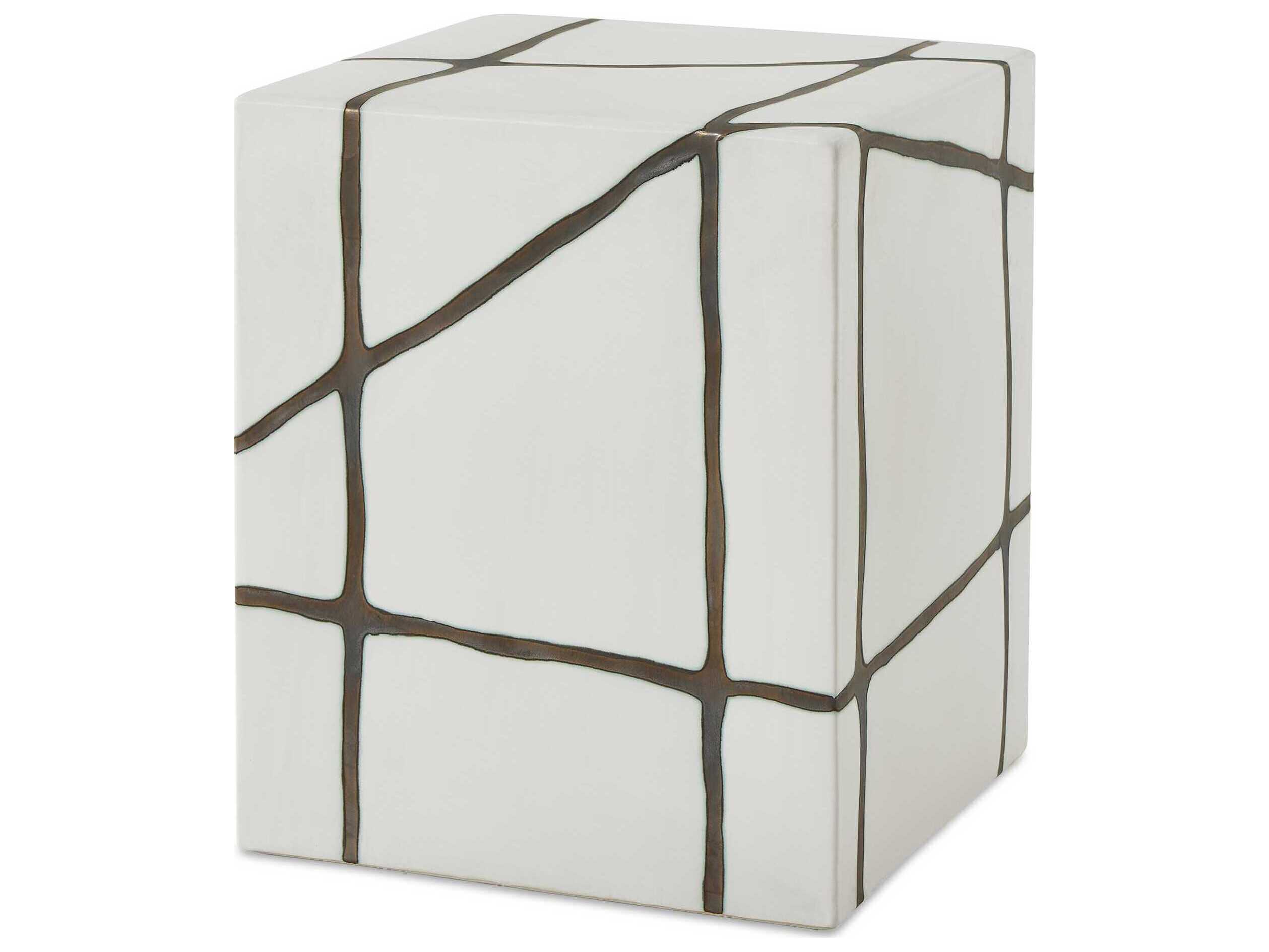 Uttermost Outdoor Rocklyn Bronze Earthenware Concrete Counter Stool