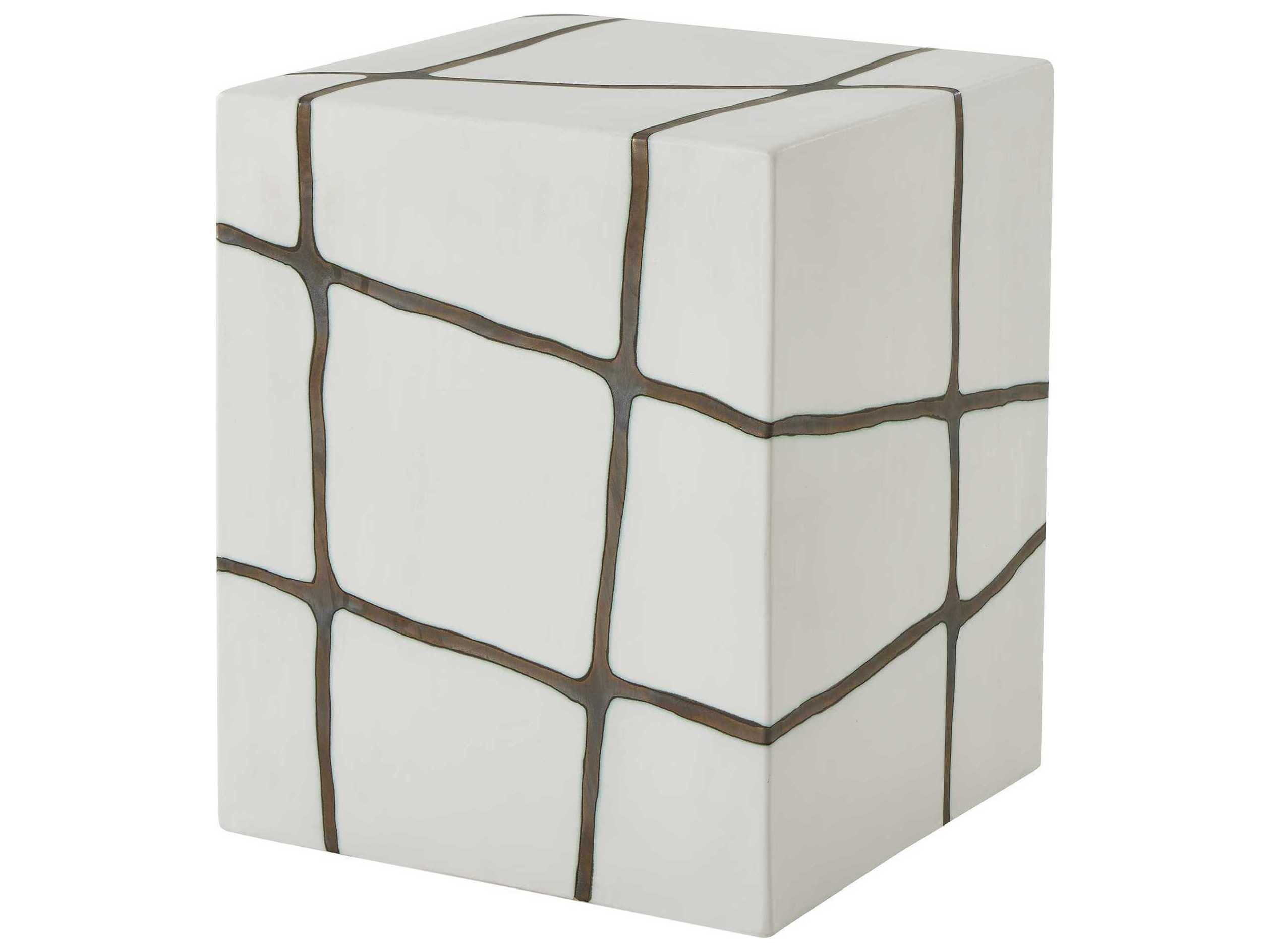 Uttermost Outdoor Rocklyn Bronze Earthenware Concrete Counter Stool