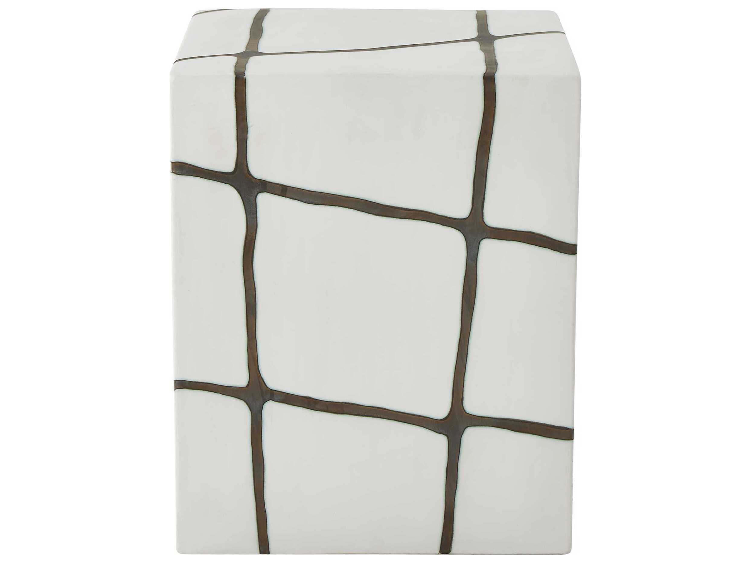 Uttermost Outdoor Rocklyn Bronze Earthenware Concrete Counter Stool