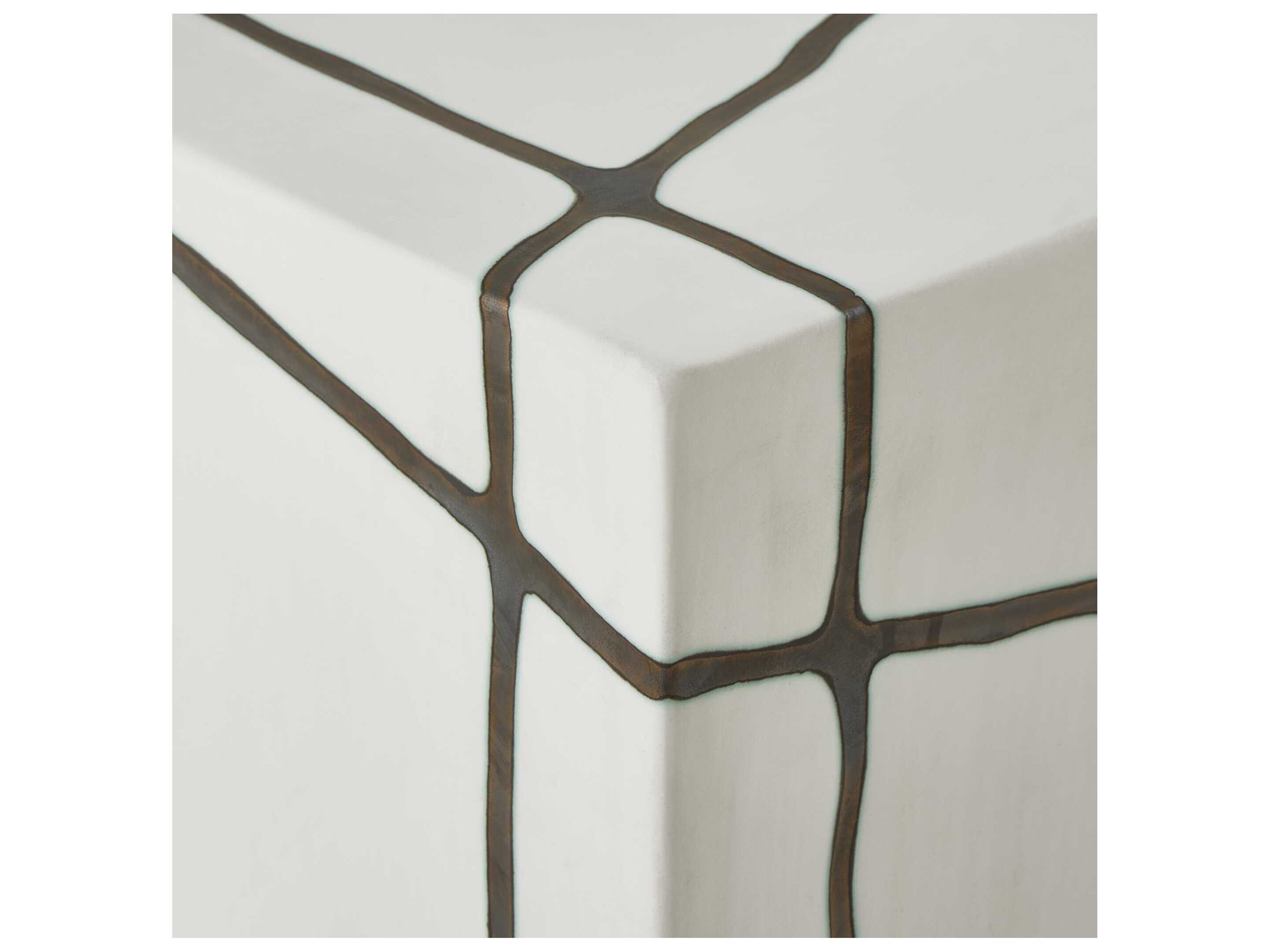 Uttermost Outdoor Rocklyn Bronze Earthenware Concrete Counter Stool