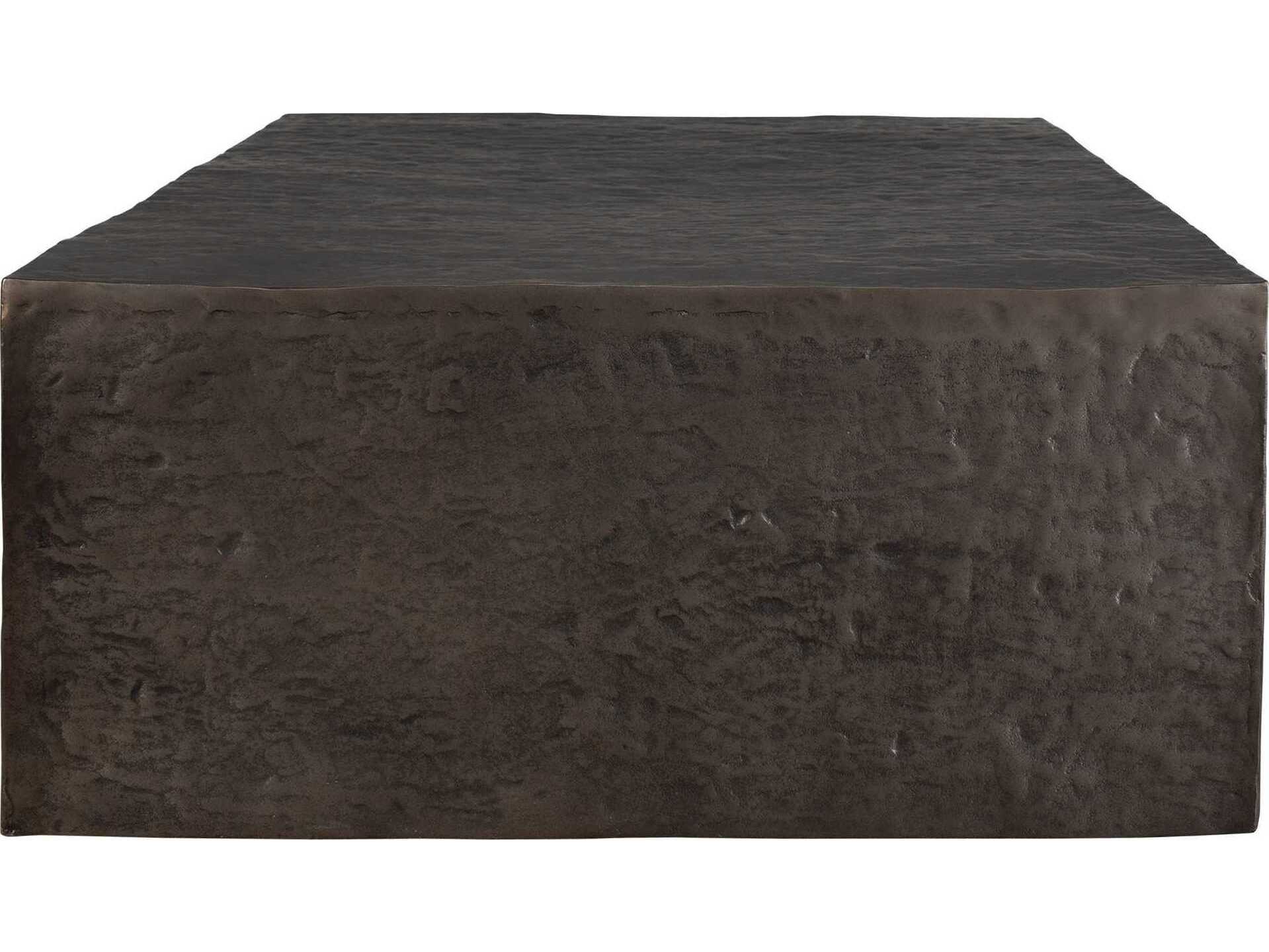 Uttermost Outdoor Obra Golden Dark Bronze Metal Rectangular Coffee Table