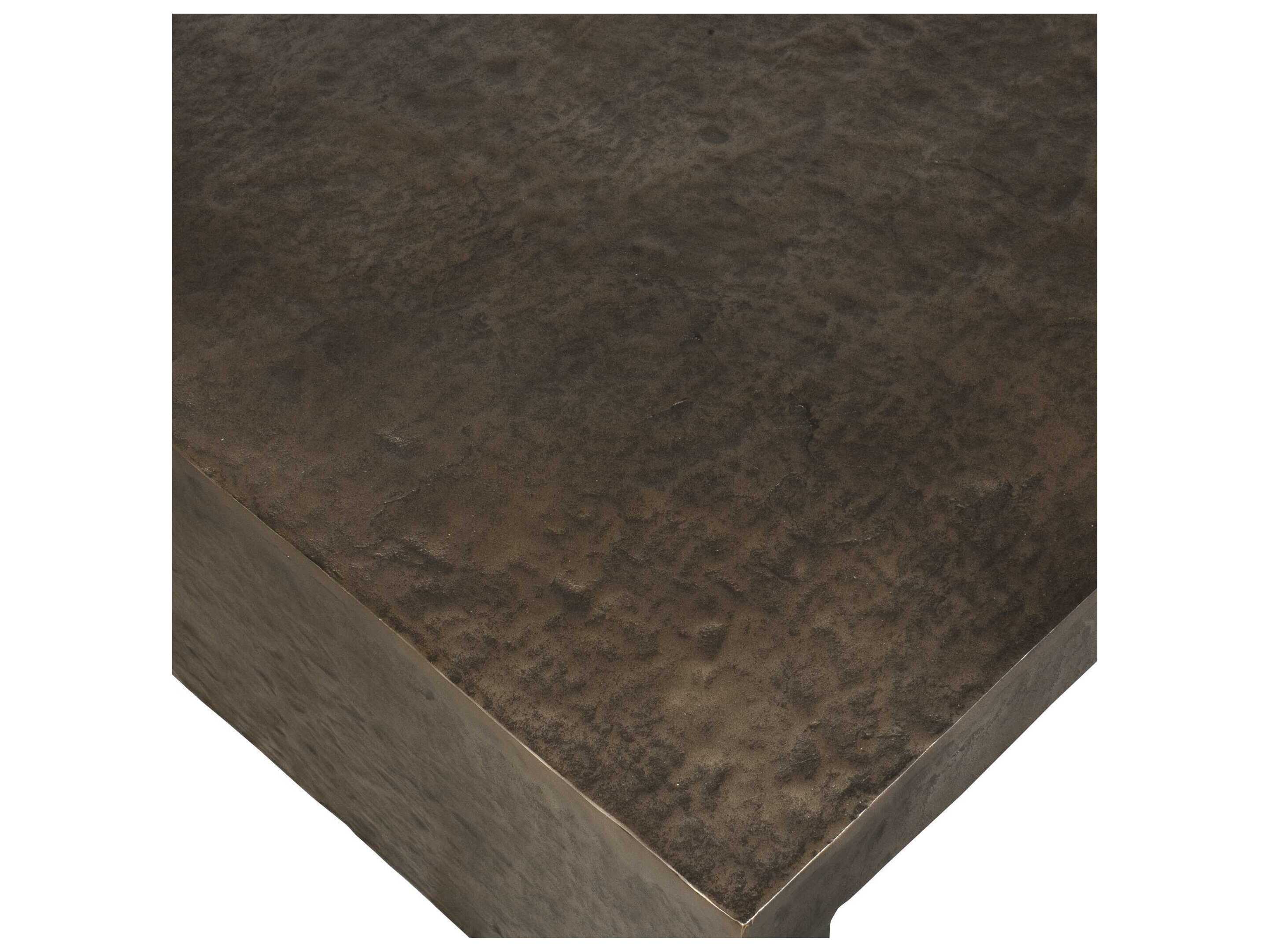 Uttermost Outdoor Obra Golden Dark Bronze Metal Rectangular Coffee Table