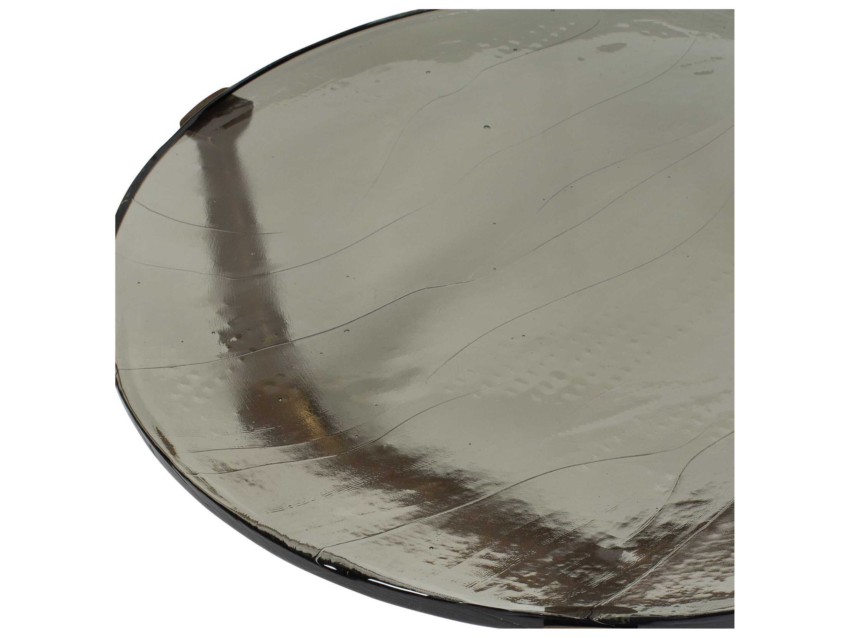 Uttermost Outdoor Bohdi Antique Brass Metal Round Coffee Table