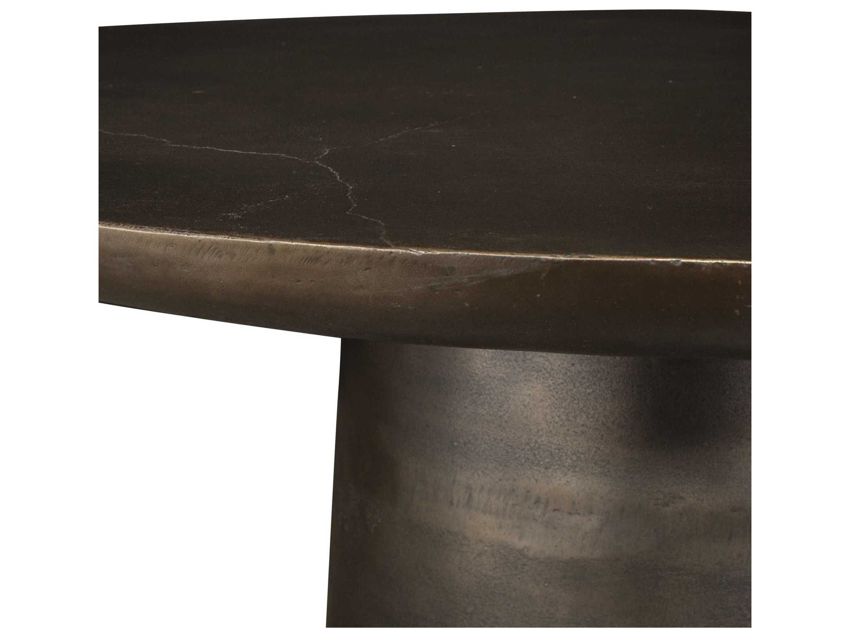 Uttermost Outdoor Madrone Golden Dark Bronze Metal Round Dining Table