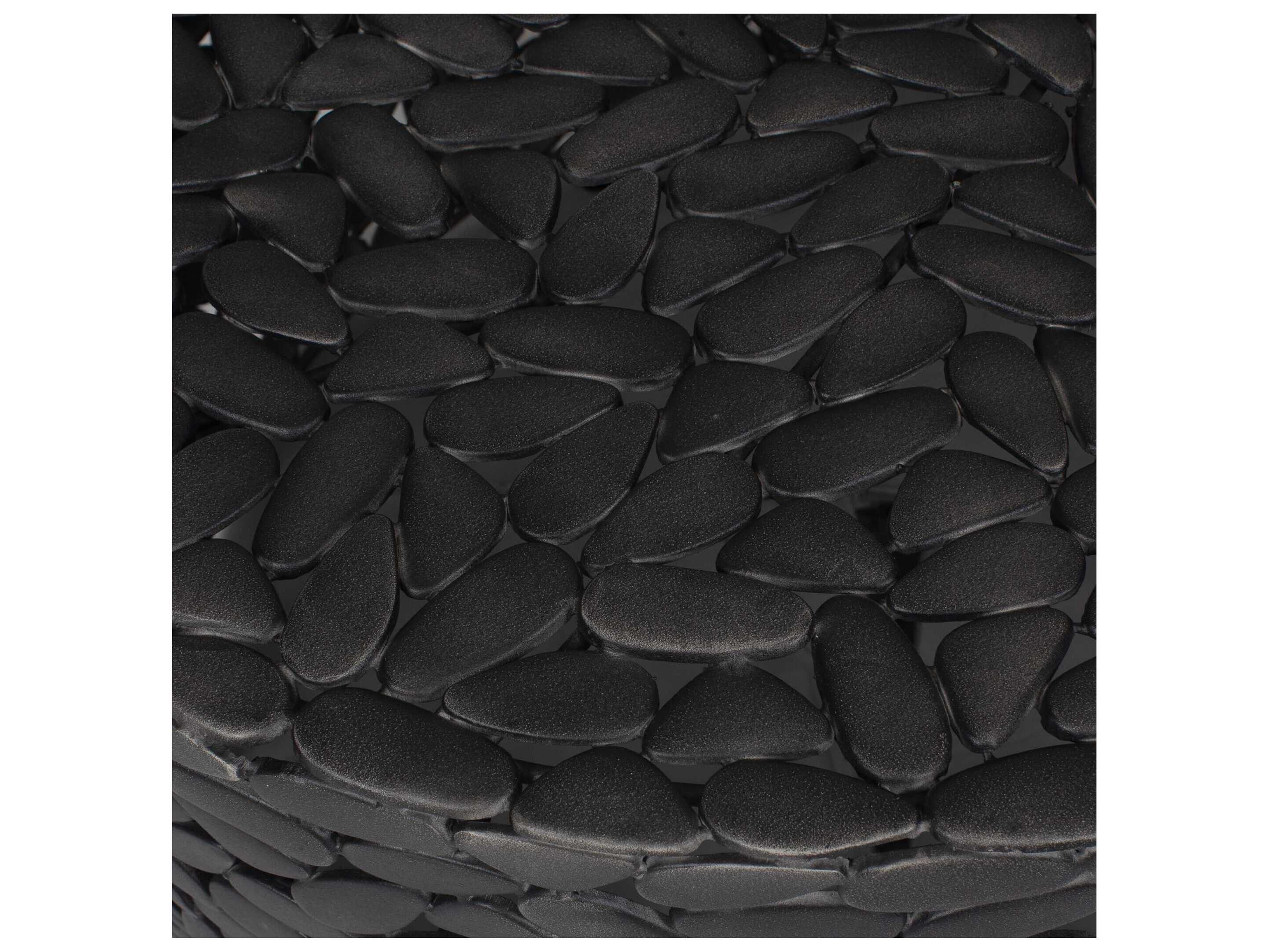 Uttermost Outdoor Rivington Black Aluminum Oval Coffee Table