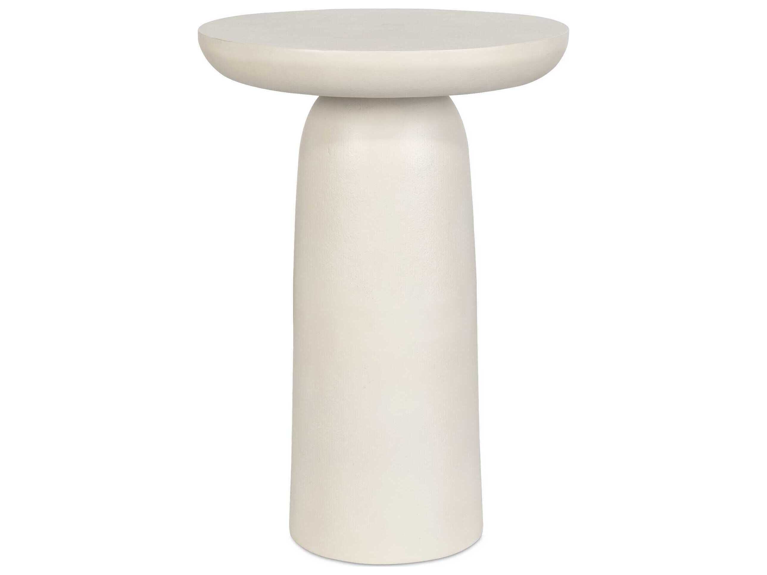 Uttermost Outdoor Joppa Warm White Metal Round End Table