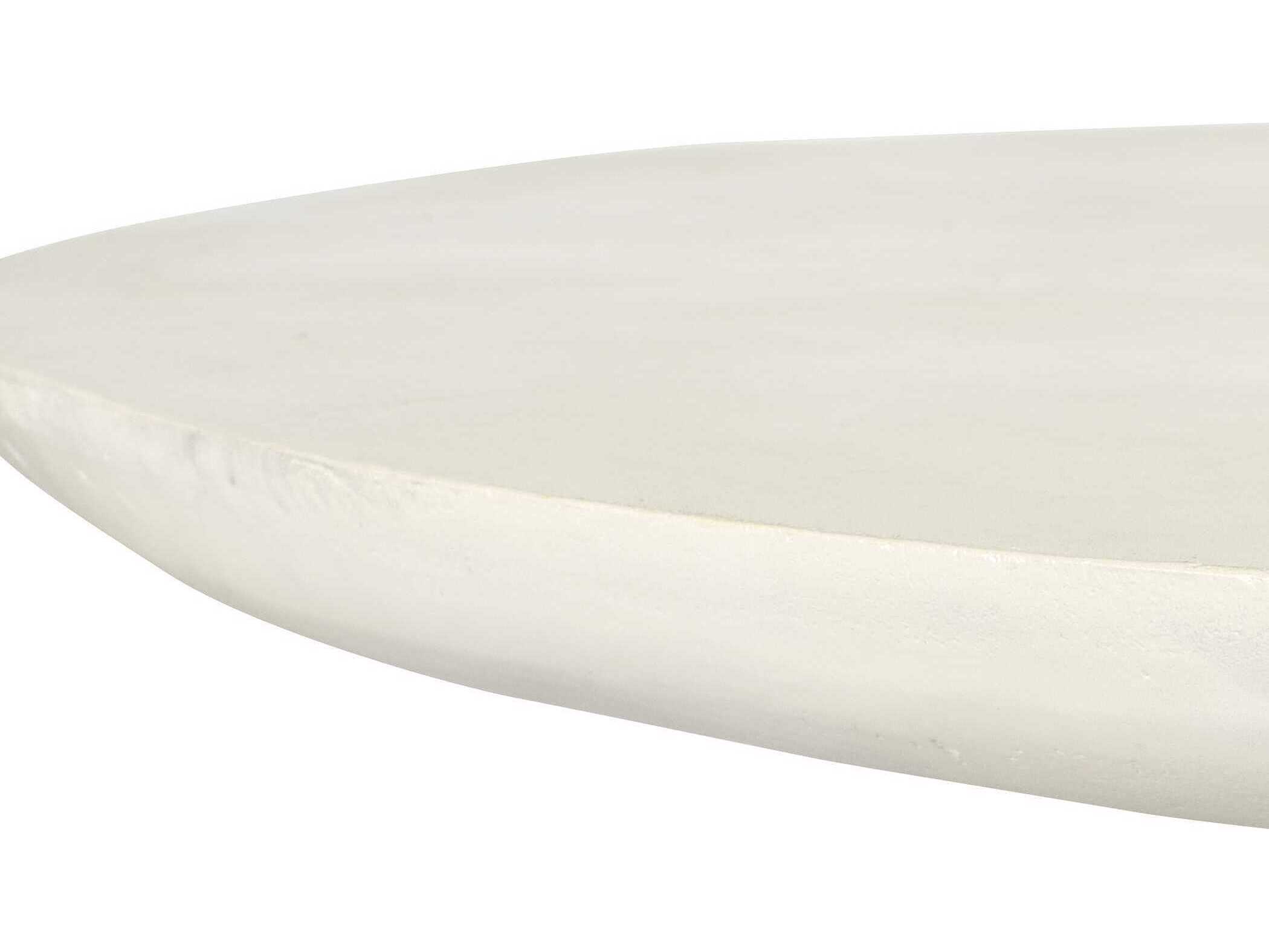 Uttermost Outdoor Madrone Warm White Aluminum Round Dining Table