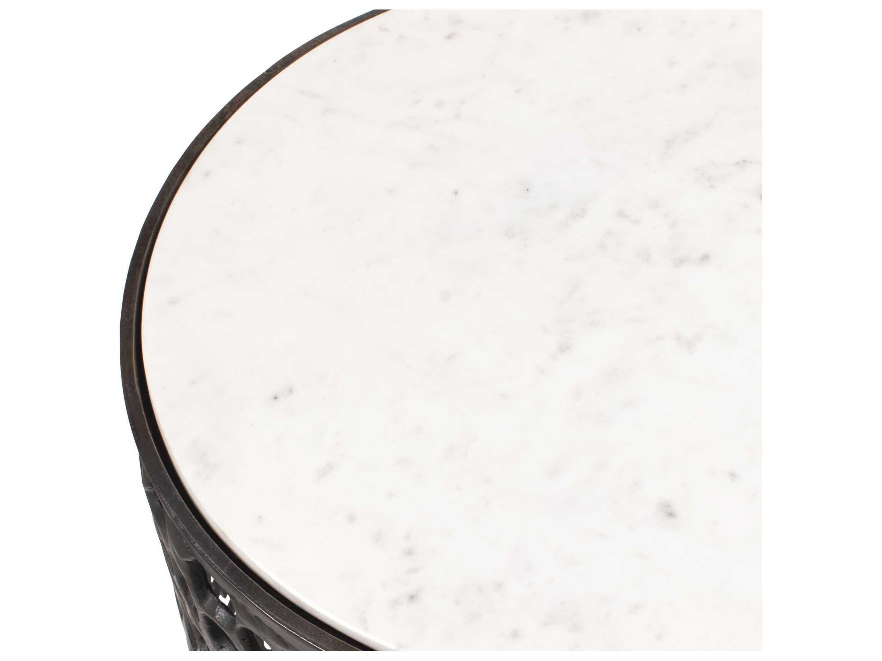 Uttermost Outdoor Sabena Dark Bronze Metal Round End Table