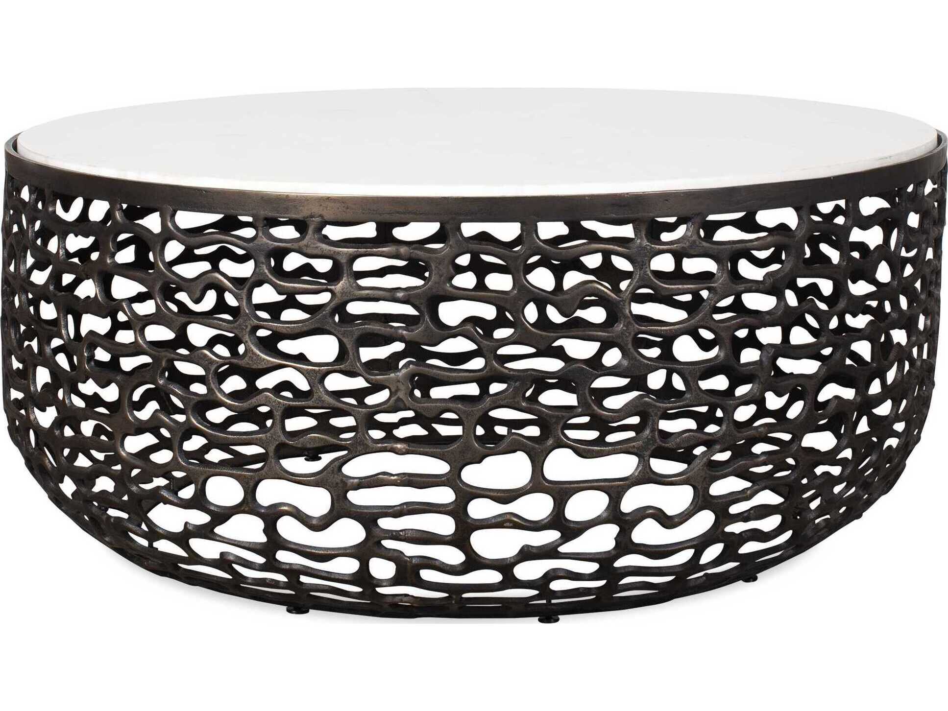 Uttermost Outdoor Sabena Dark Bronze Metal Round Coffee Table