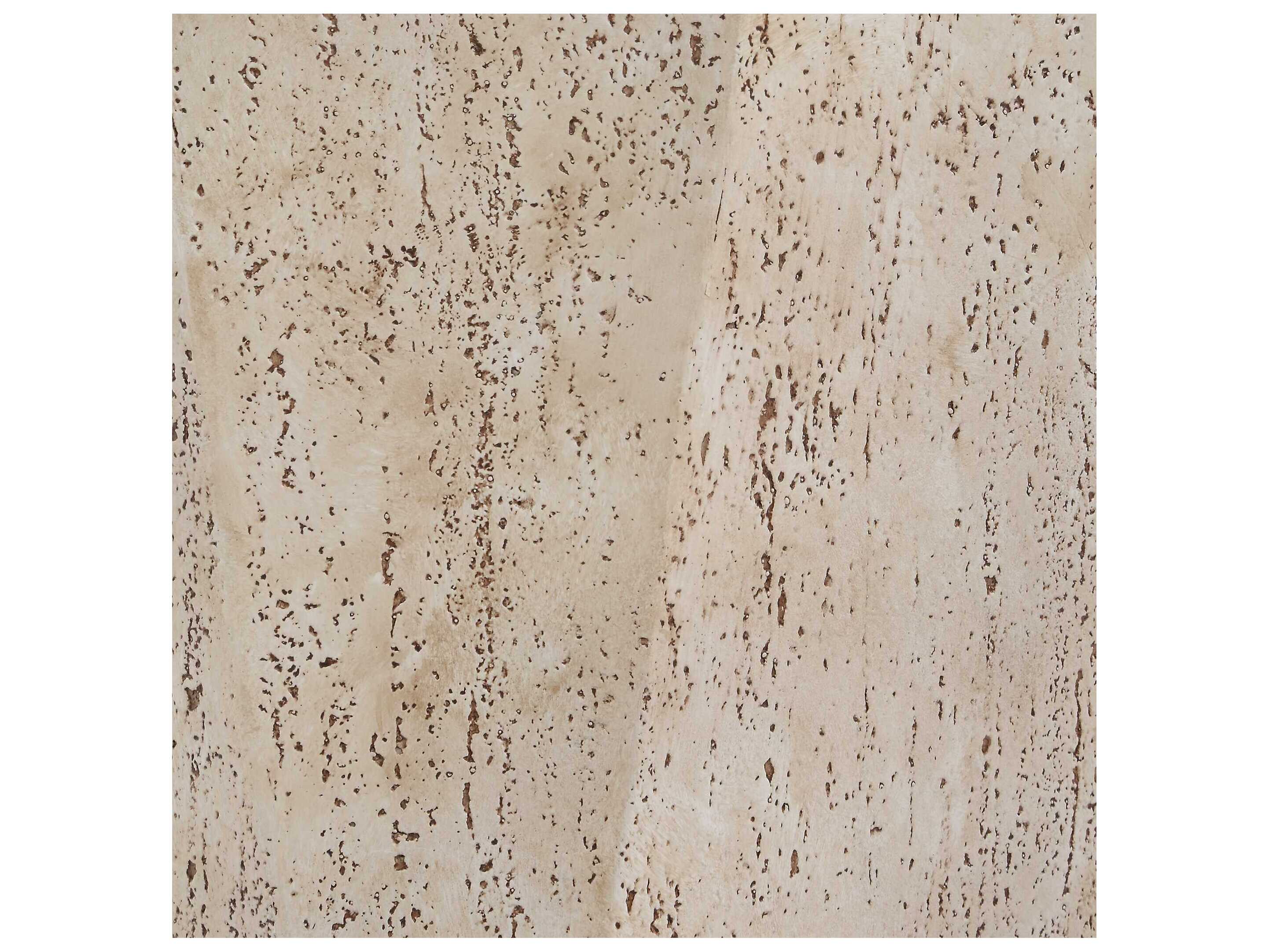 Uttermost Outdoor Leroy Brown White Concrete End Table