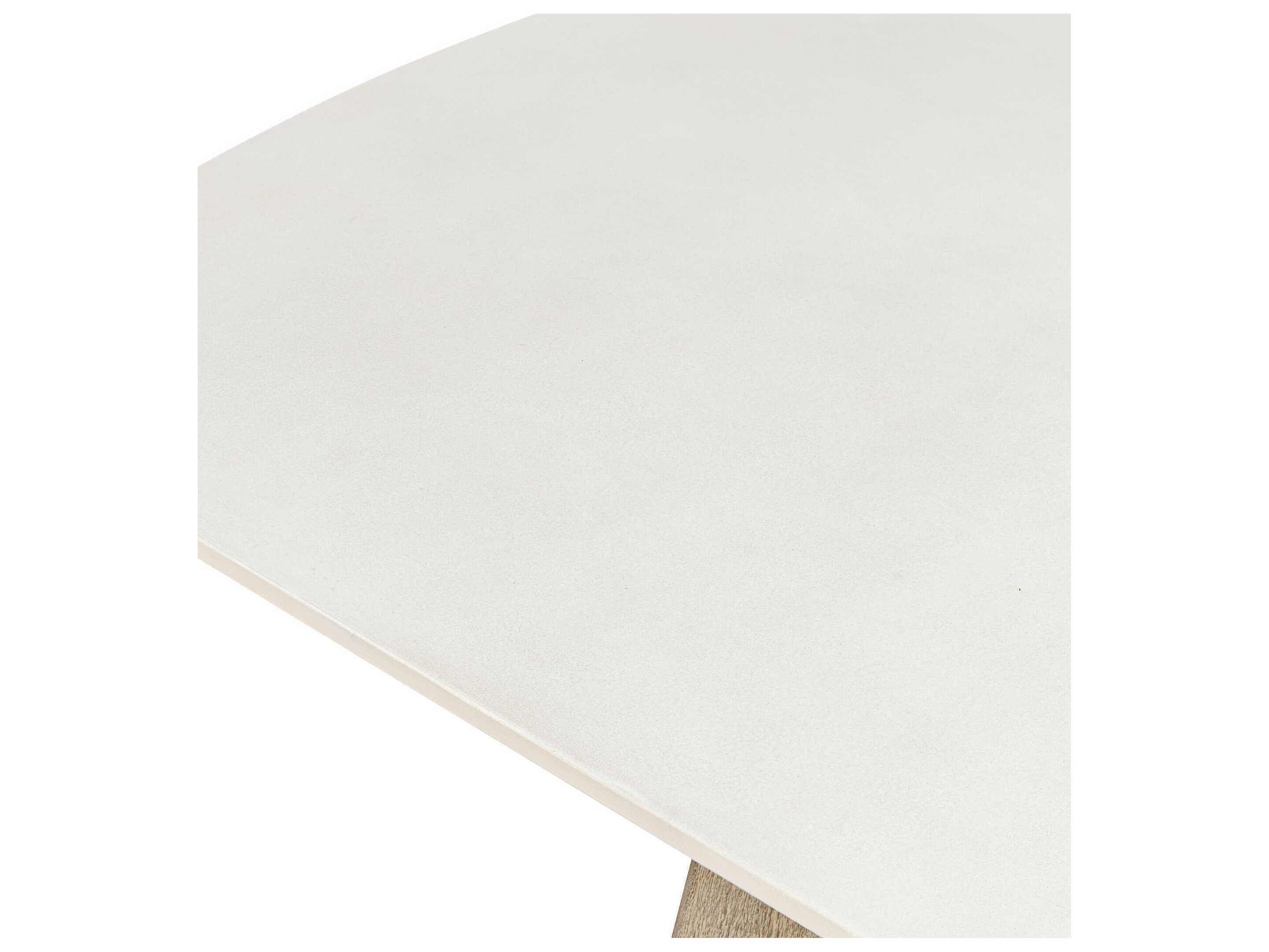 Uttermost Outdoor Circa White Woodtone Wood Rectangular Dining Table