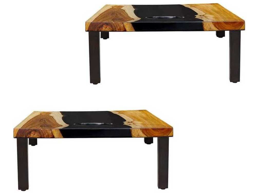 Uttermost Outdoor Clearwood Black Cornhole Game Set of 2