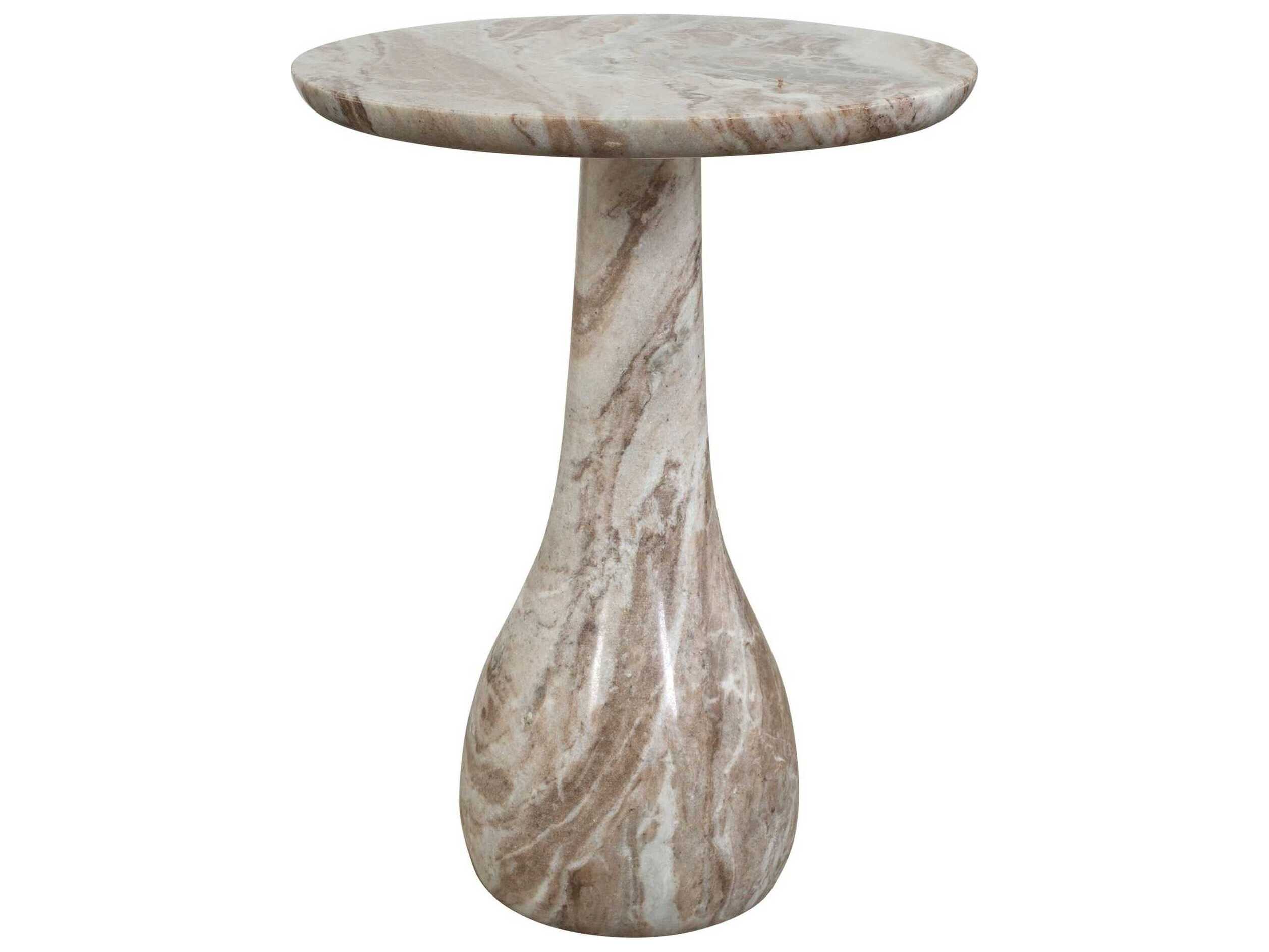 Uttermost Outdoor Shura Stone Round End Table