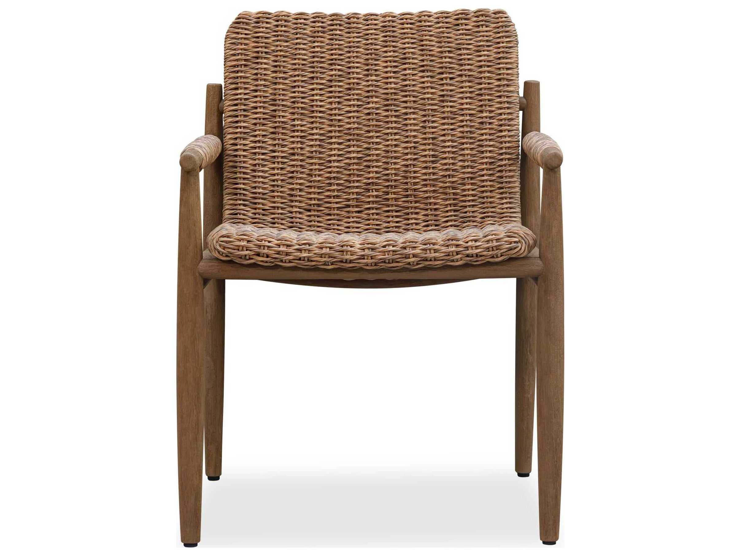 Uttermost Outdoor Sumba Wood Wicker Lounge Chair