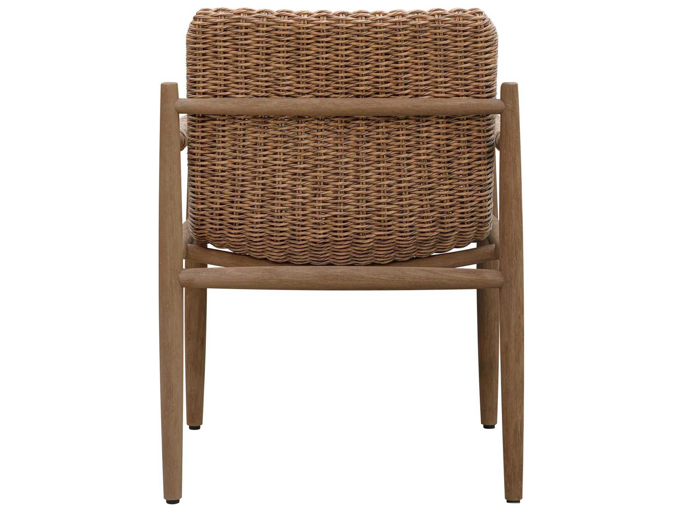 Uttermost Outdoor Sumba Wood Wicker Lounge Chair