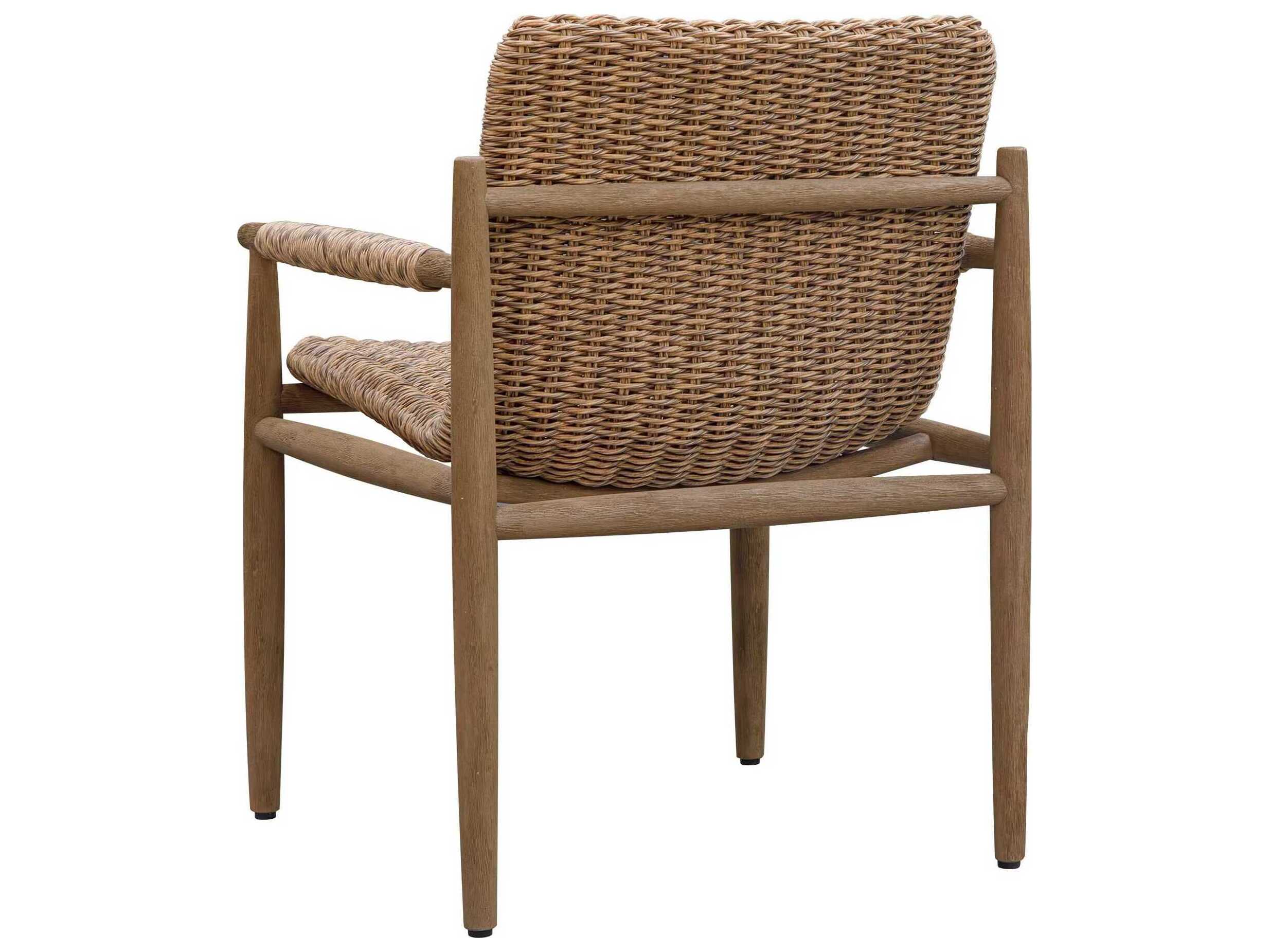 Uttermost Outdoor Sumba Wood Wicker Lounge Chair