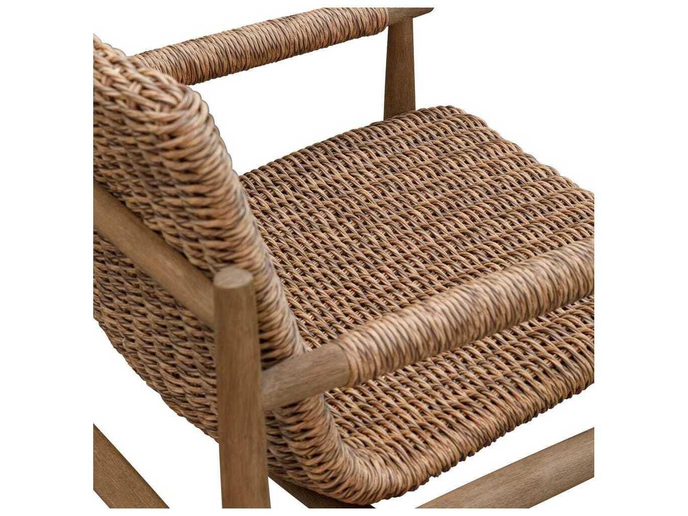 Uttermost Outdoor Sumba Wood Wicker Dining Chair