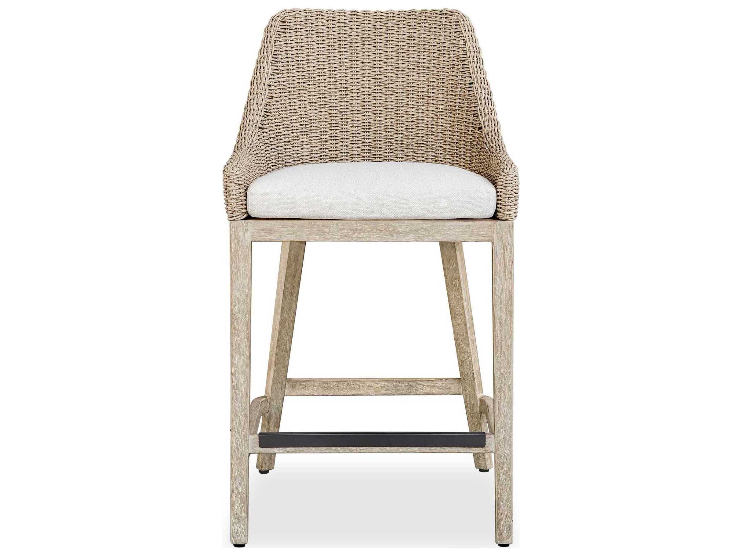 Uttermost Outdoor Paloma Wicker Cushion Counter Stool