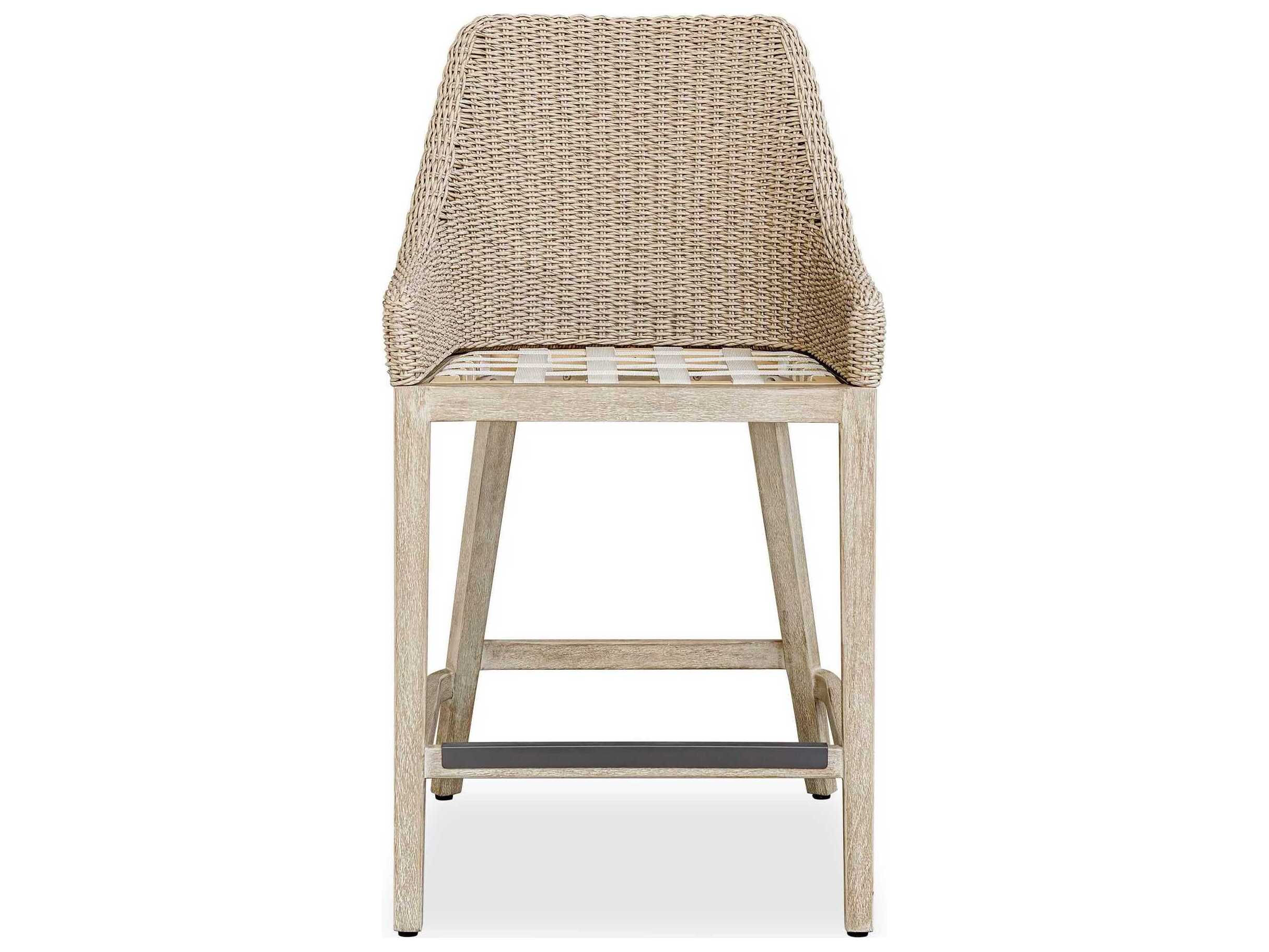 Uttermost Outdoor Paloma Wicker Cushion Counter Stool