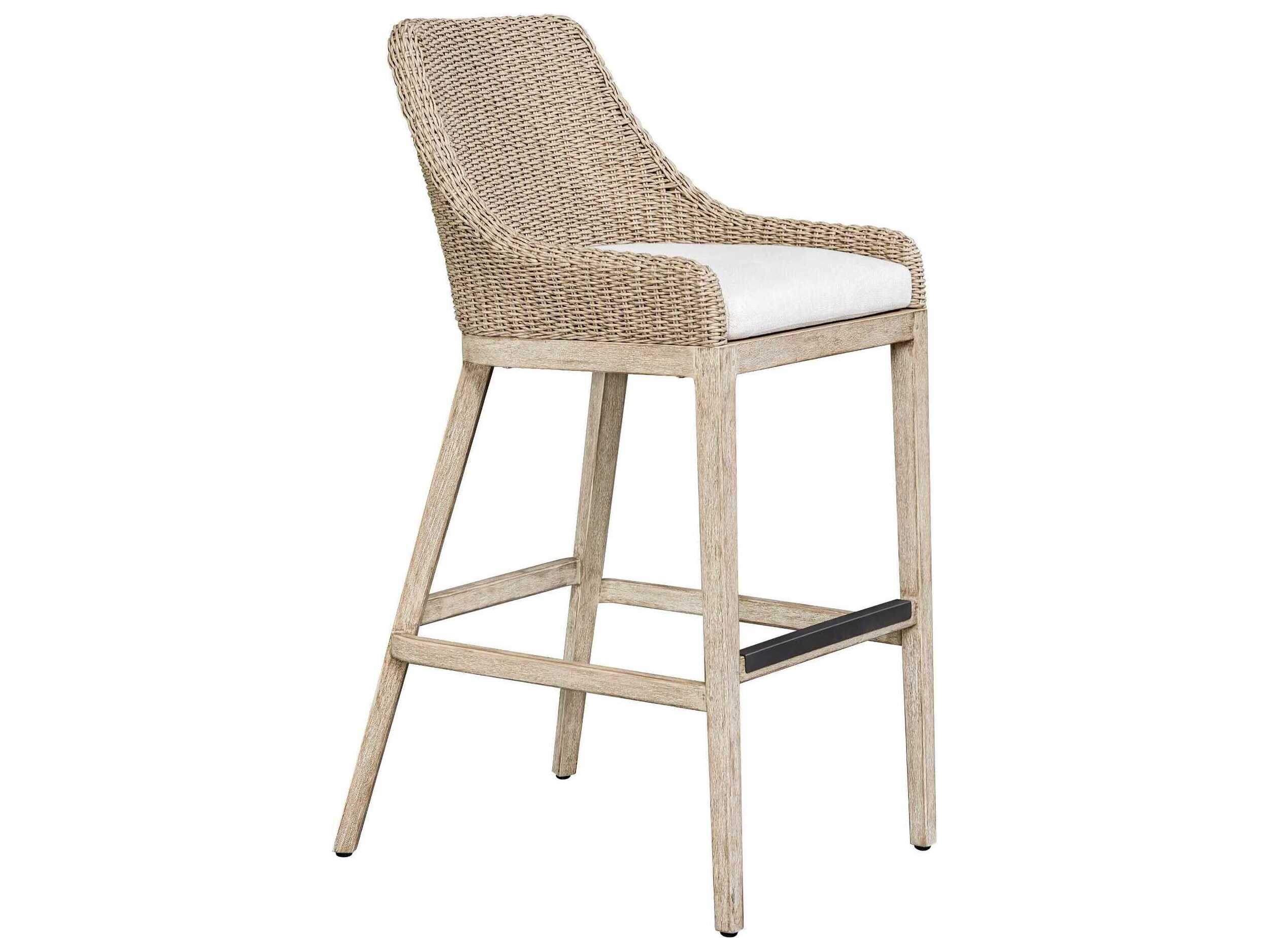 Uttermost Outdoor Paloma Wicker Cushion Bar Stool