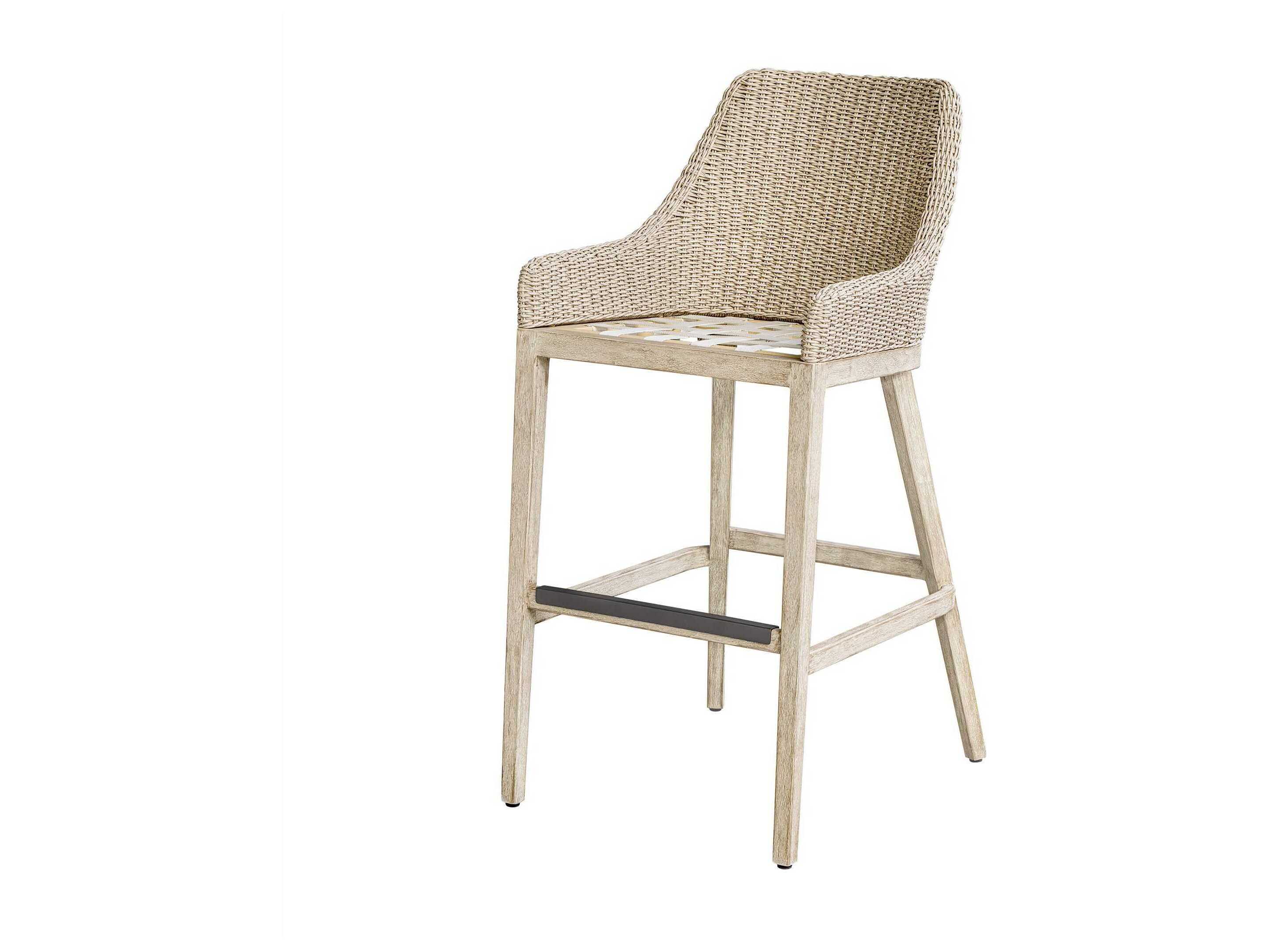 Uttermost Outdoor Paloma Wicker Cushion Bar Stool