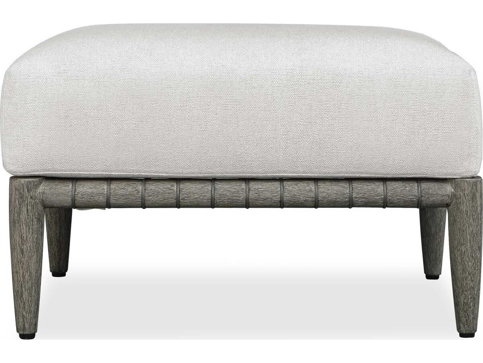 Uttermost Outdoor Borneo Wood Cushion Ottoman