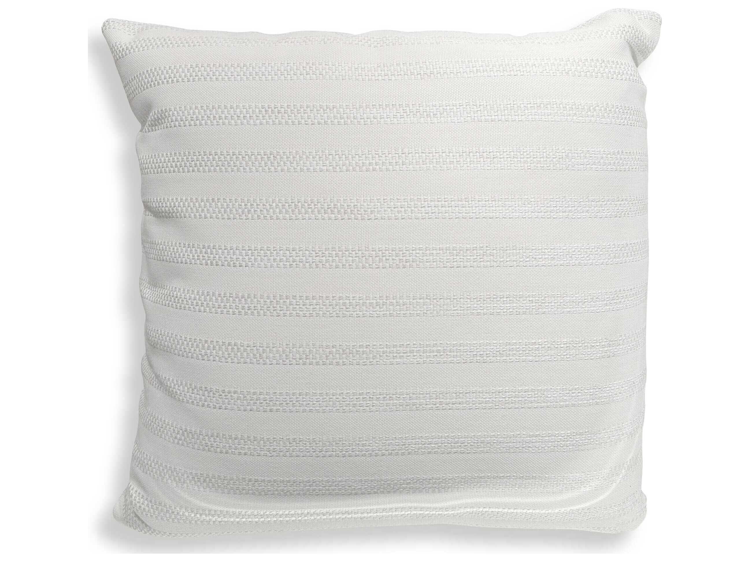 Uttermost Outdoor Basket Stripe Ivory Outdoor Pillow