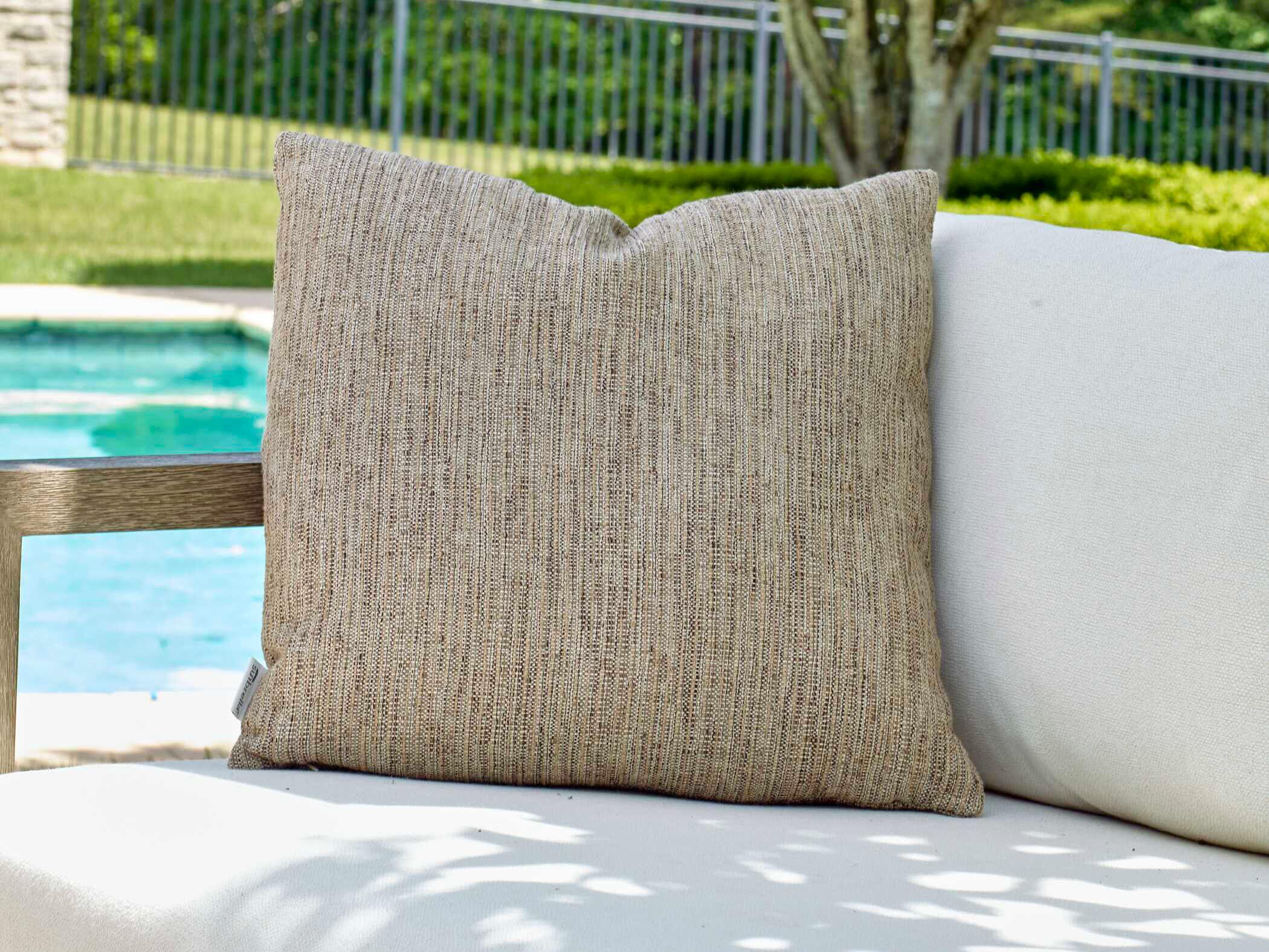 Uttermost Outdoor Poros Brown Toned Outdoor Pillow