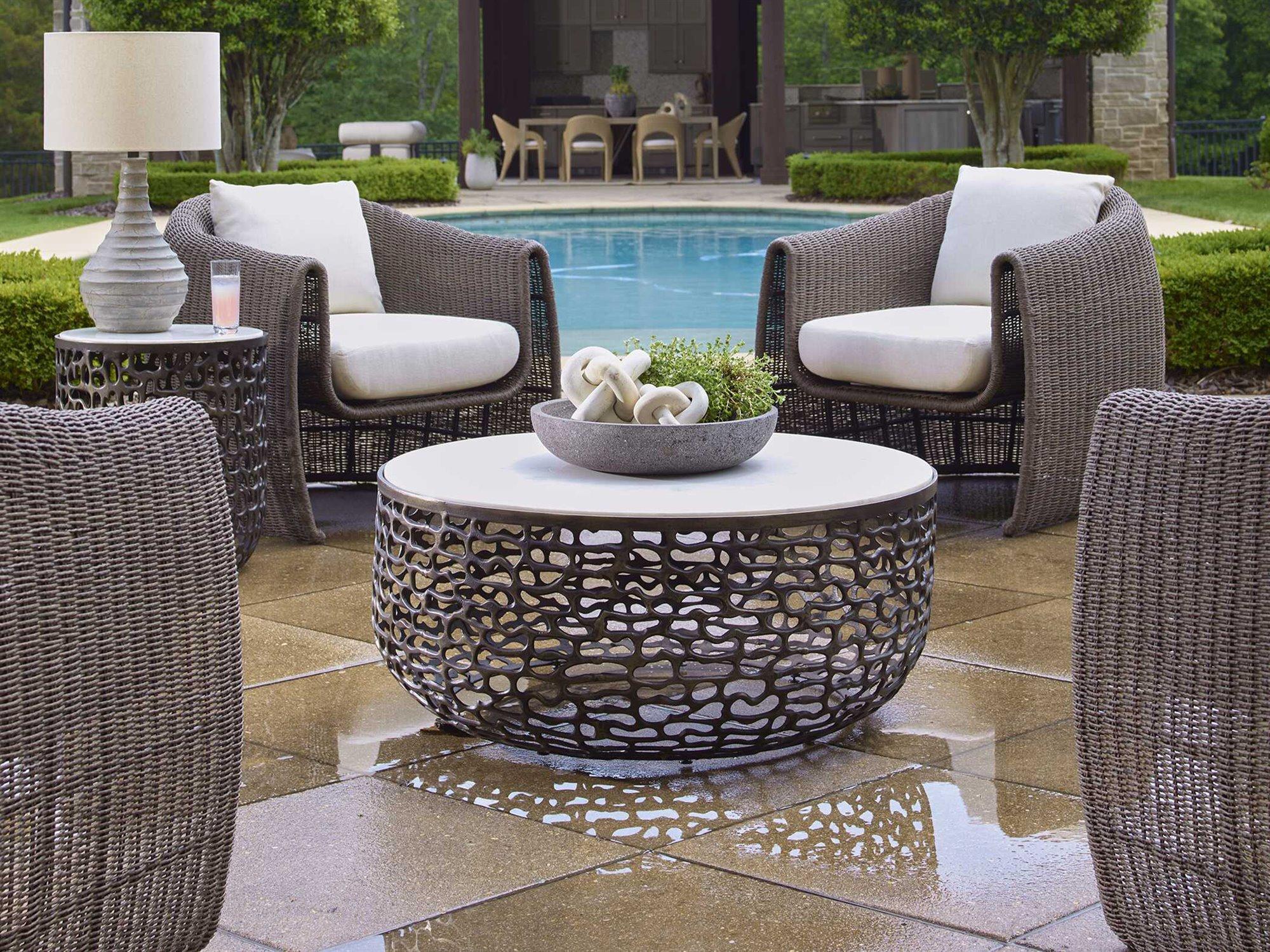 Uttermost Outdoor Tropic Metal Cushion Lounge Set