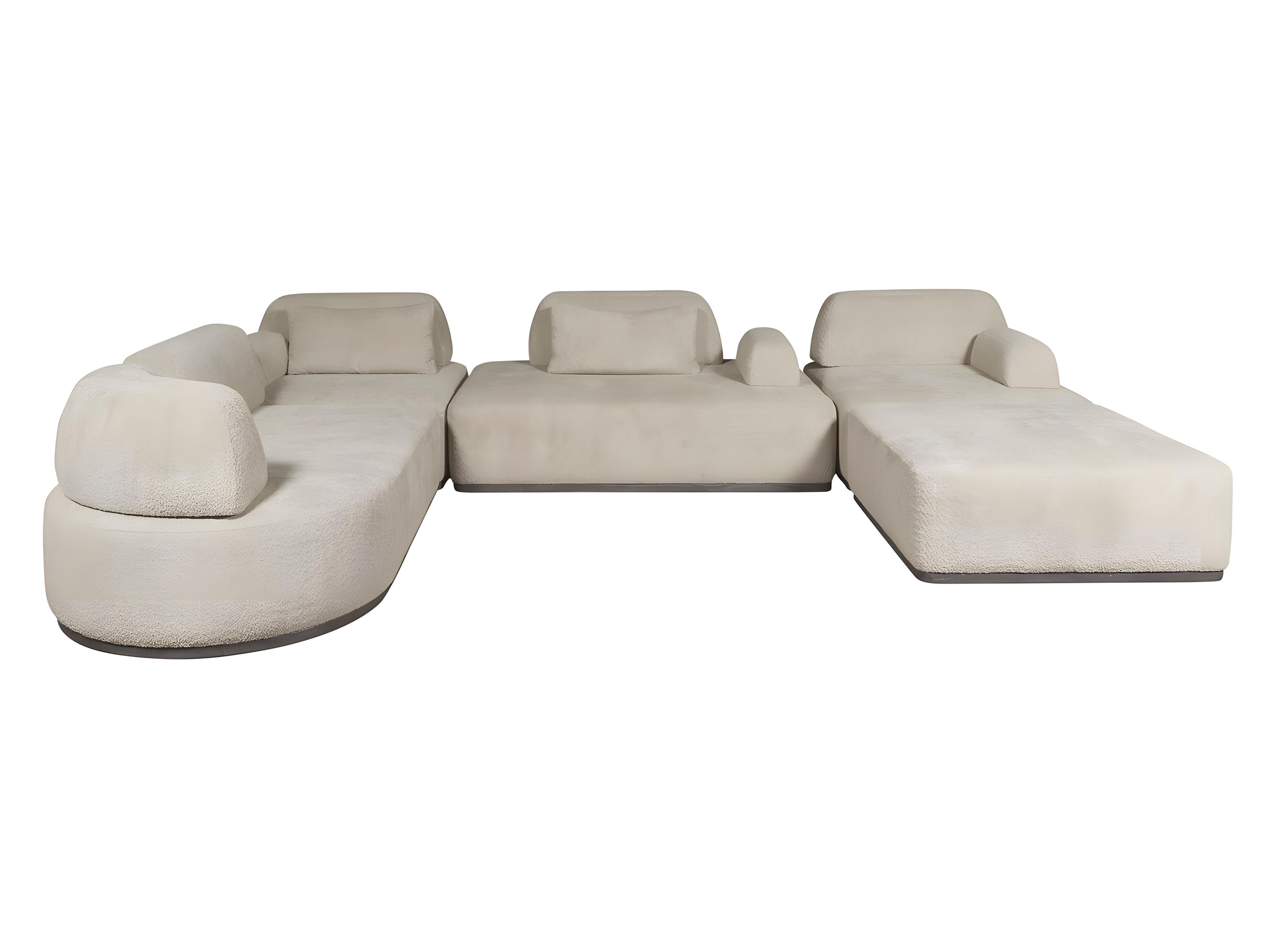 Vanguard Furniture Ease Beige Upholstered Sectional Sofa