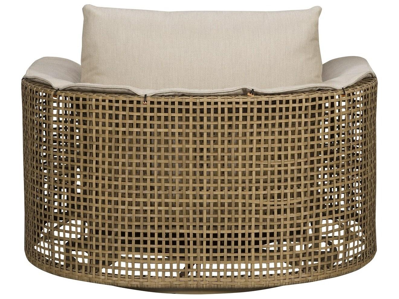 Vanguard Furniture Outdoor Bliss Swivel Chair w/ Blanket