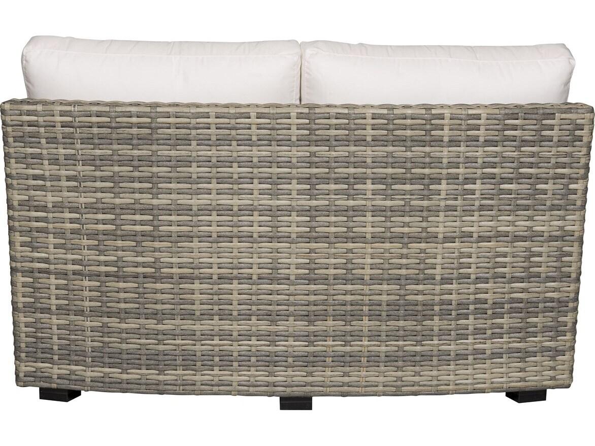 Vanguard Furniture Outdoor Montclair Small Curved Armless Loveseat