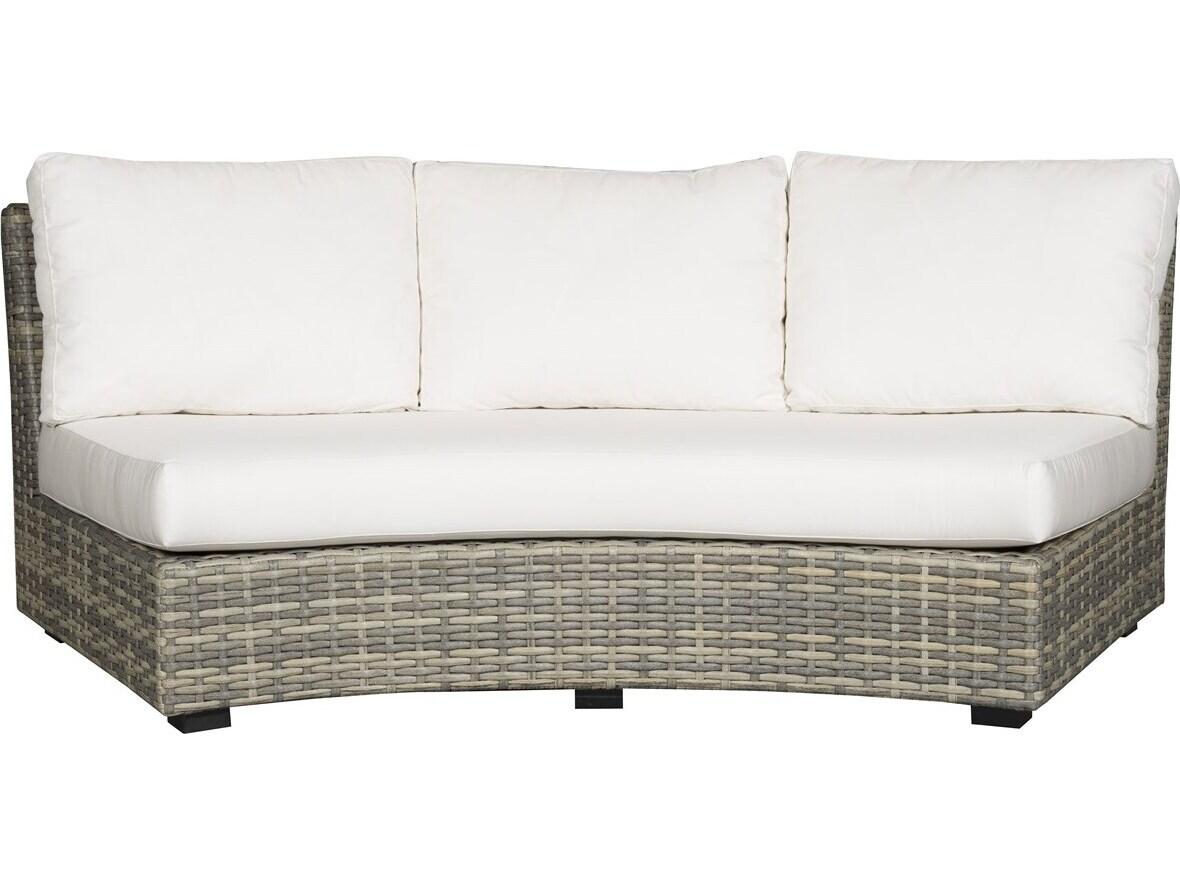 Vanguard Furniture Outdoor Montclair Large Curved Armless Sofa