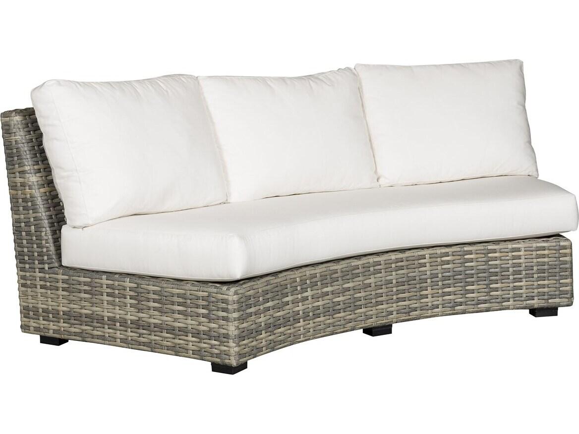 Vanguard Furniture Outdoor Montclair Large Curved Armless Sofa