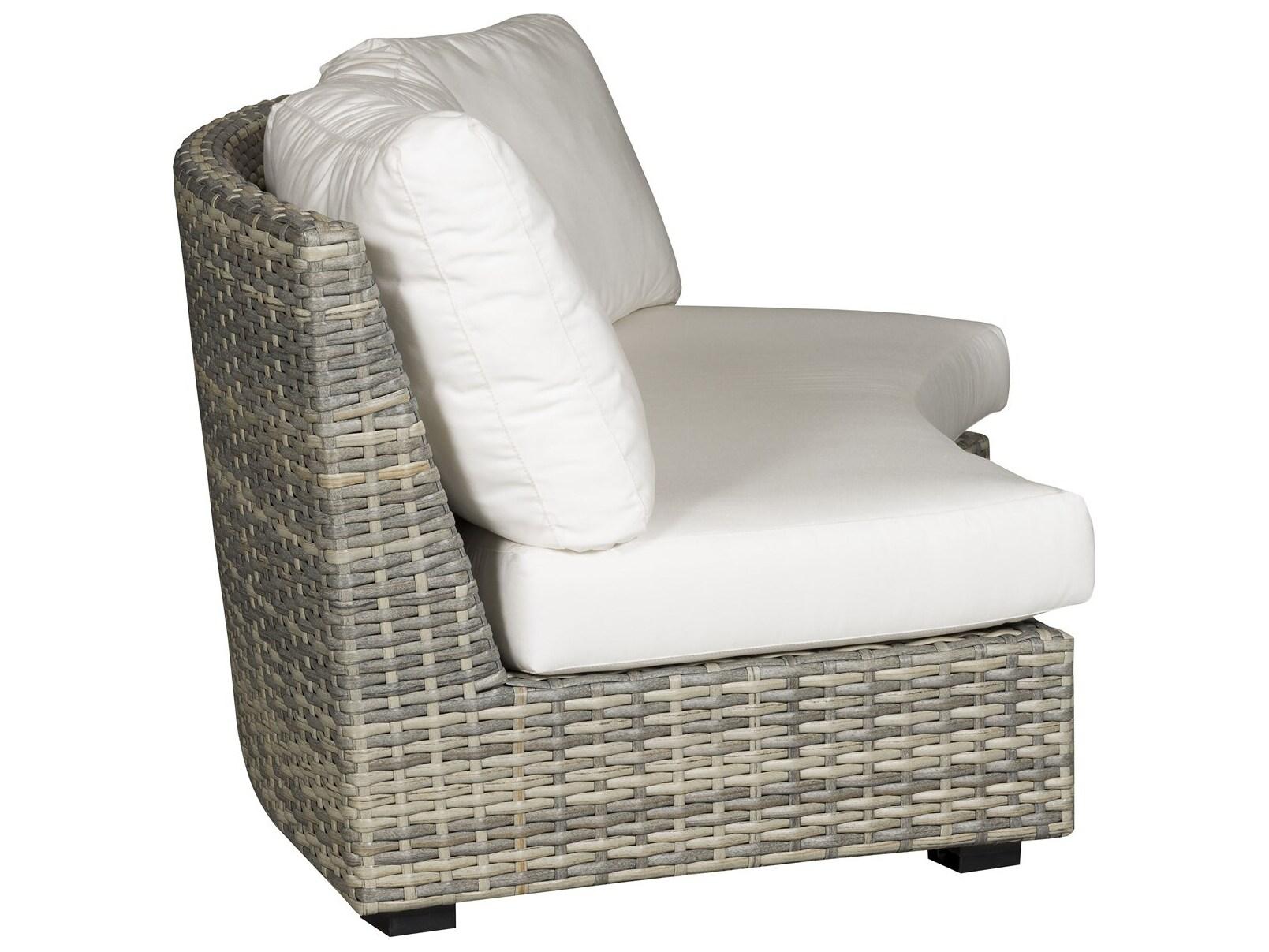 Vanguard Furniture Outdoor Montclair Large Curved Armless Sofa