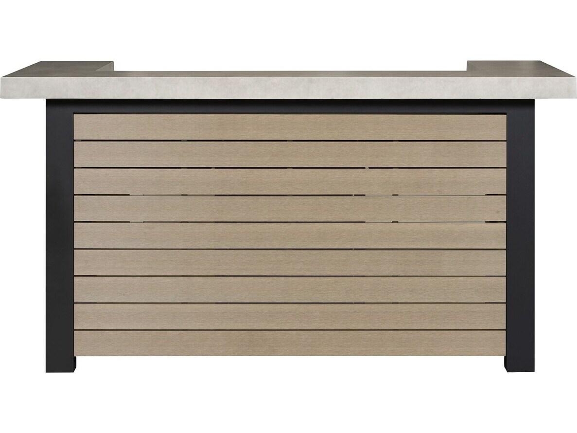 Vanguard Furniture Michael Weiss Montecito Aluminum Shadow 78"W x 30.5"D Rectangular Bar