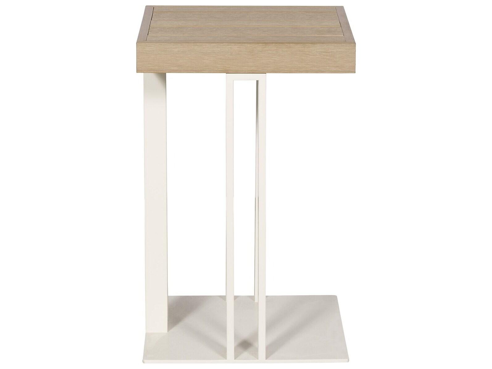 Vanguard Furniture Michael Weiss Montecito Aluminum White Shimmer Rectangular Accent Table