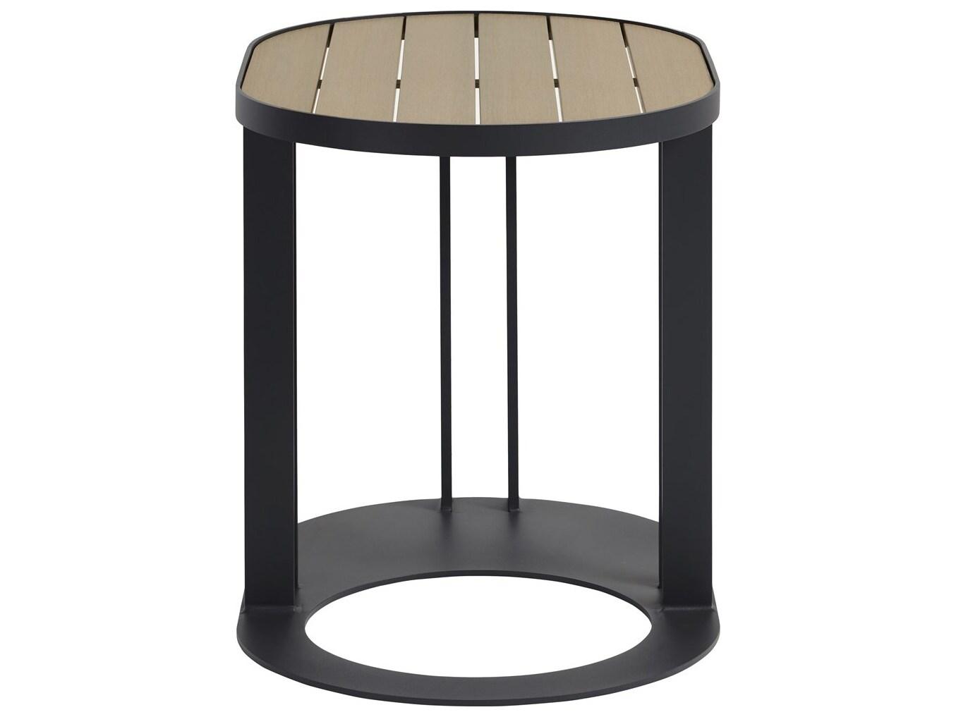 Vanguard Furniture Michael Weiss Montecito Aluminum Shadow Oval Accent Table