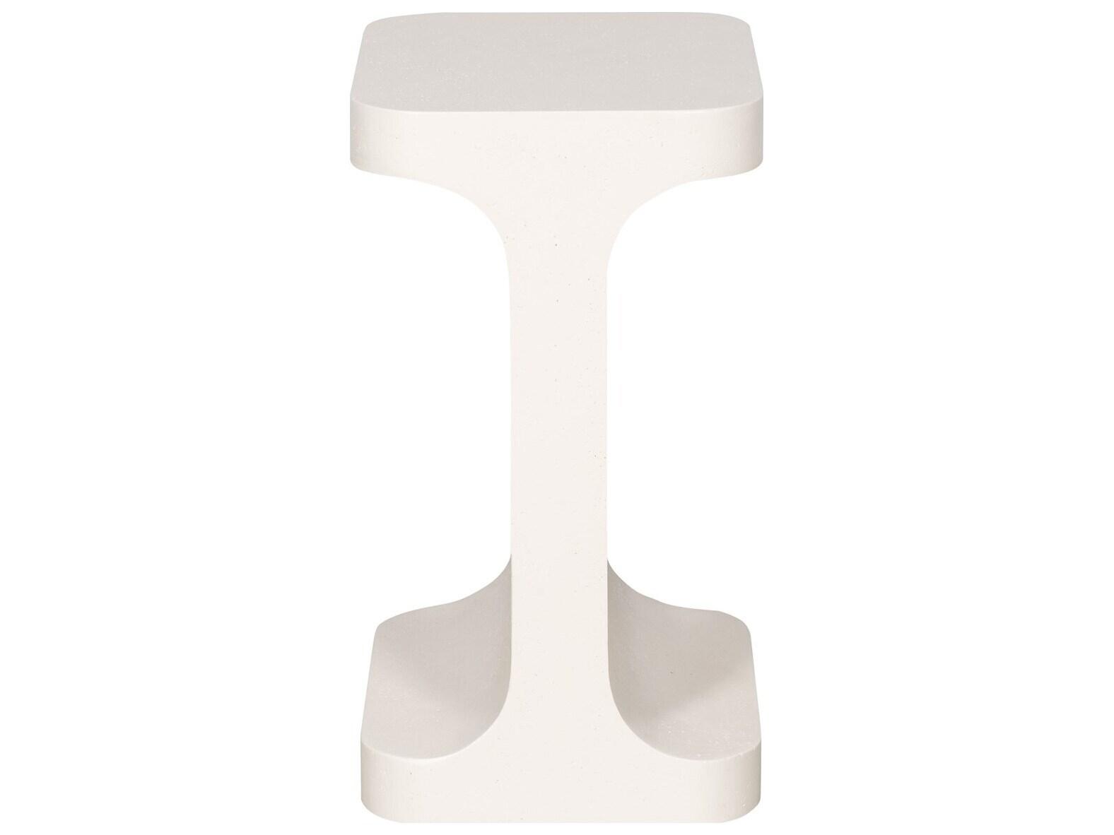 Vanguard Furniture Michael Weiss Hester Stone White Rectangular  End Table