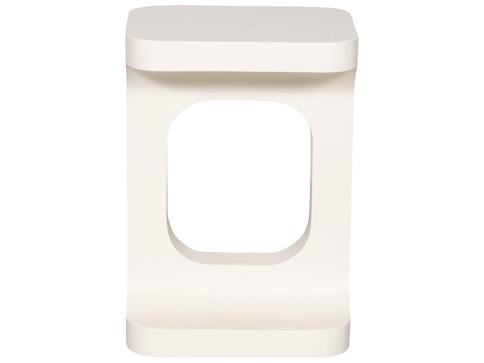 Vanguard Furniture Michael Weiss Hester Stone White Rectangular  End Table