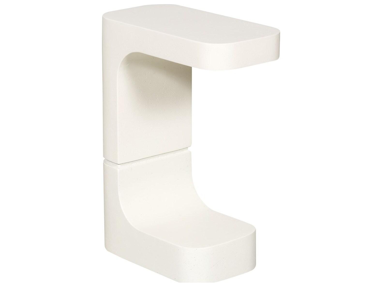Vanguard Furniture Michael Weiss Collins Stone White Rectangular End Table
