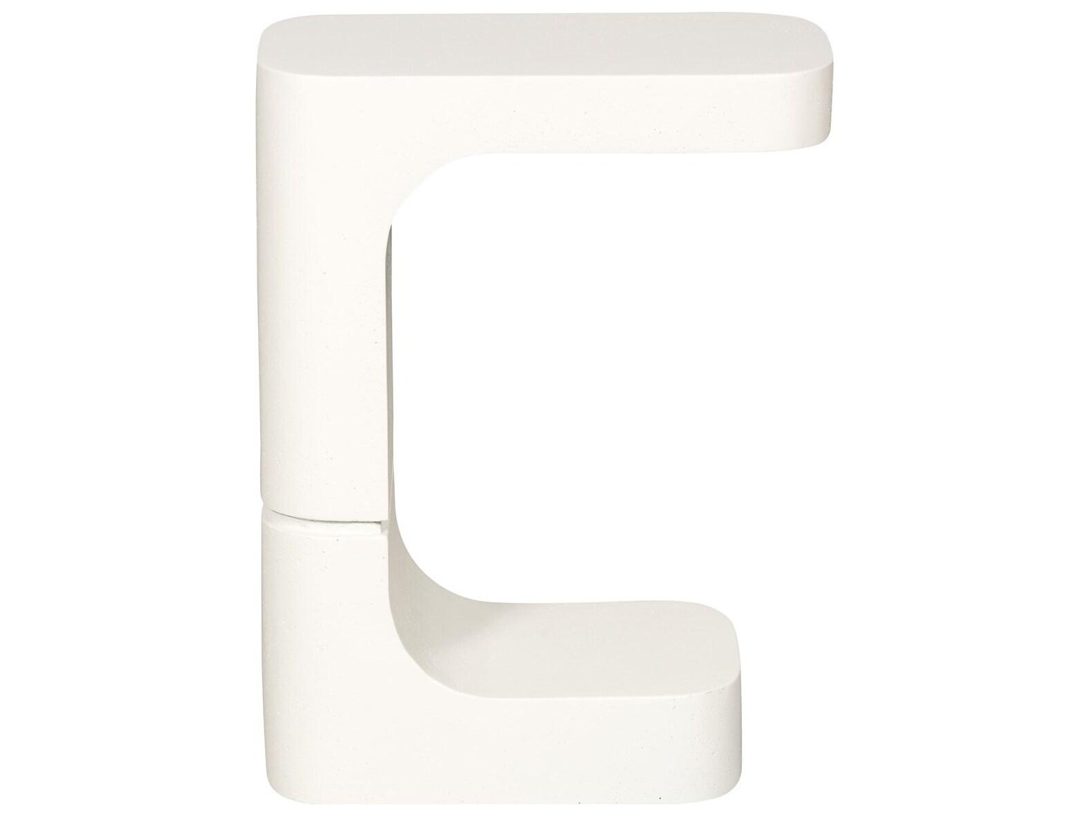 Vanguard Furniture Michael Weiss Collins Stone White Rectangular End Table