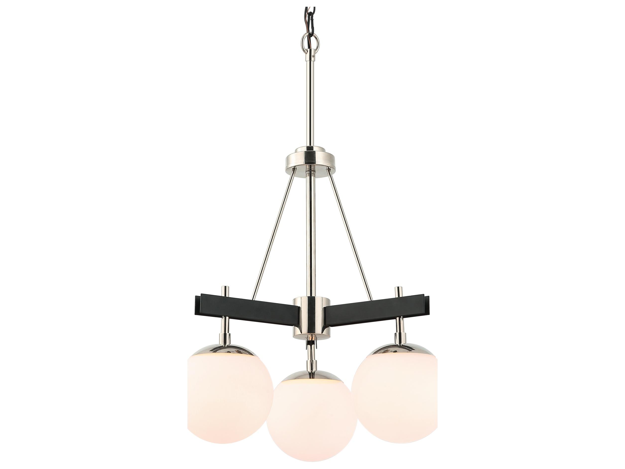 Varaluz Allie Nickel Globe Chandelier