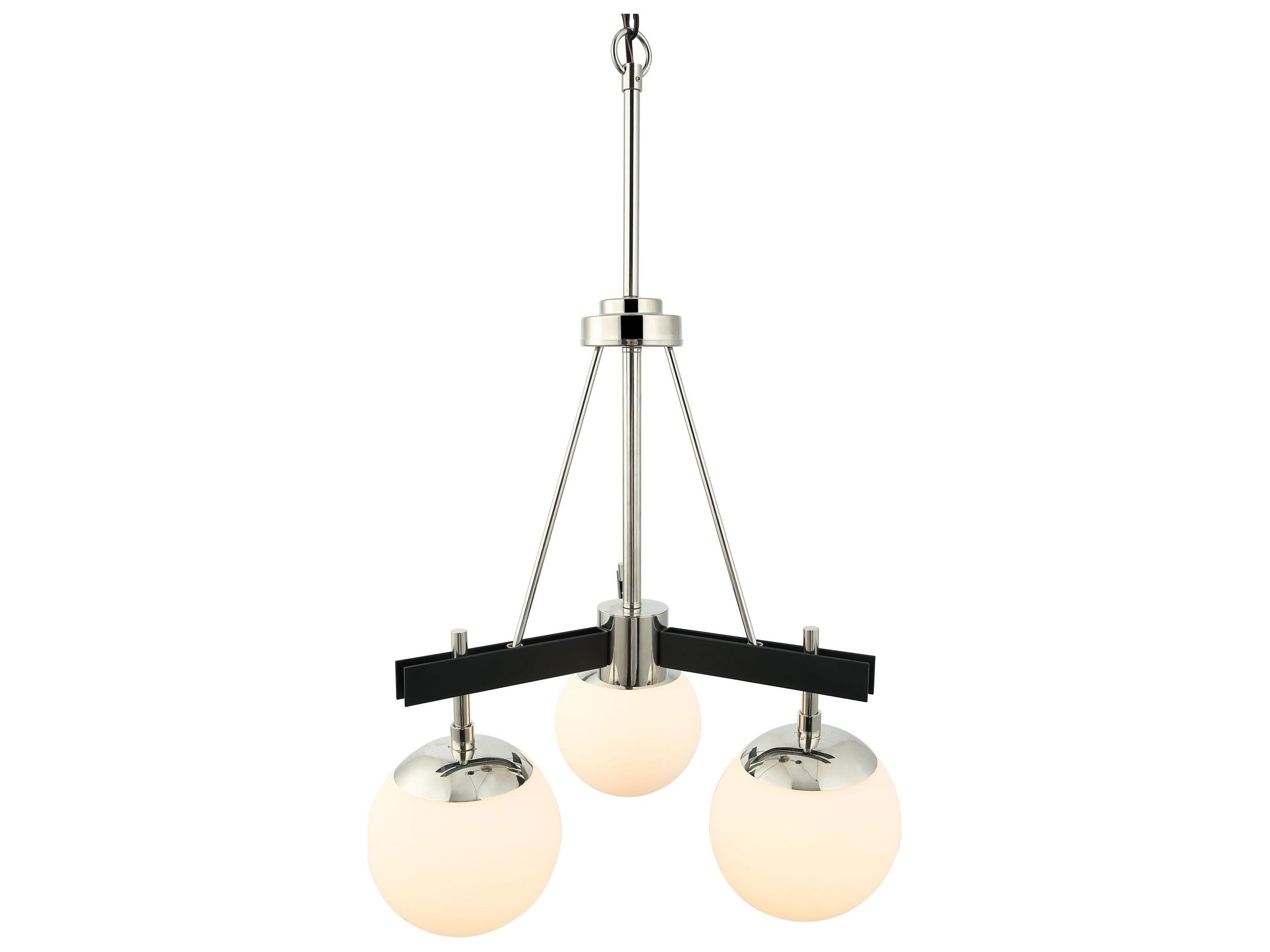 Varaluz Allie Nickel Globe Chandelier