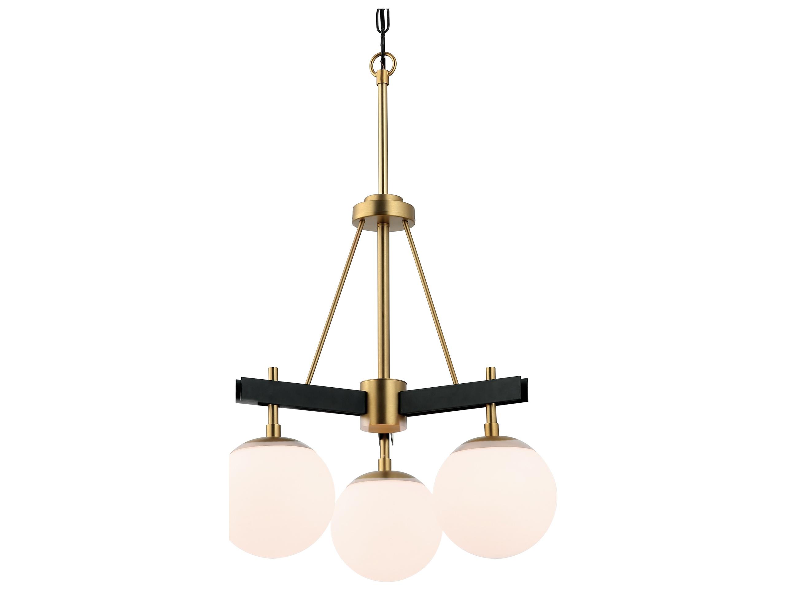 Varaluz Allie Brass Globe Chandelier
