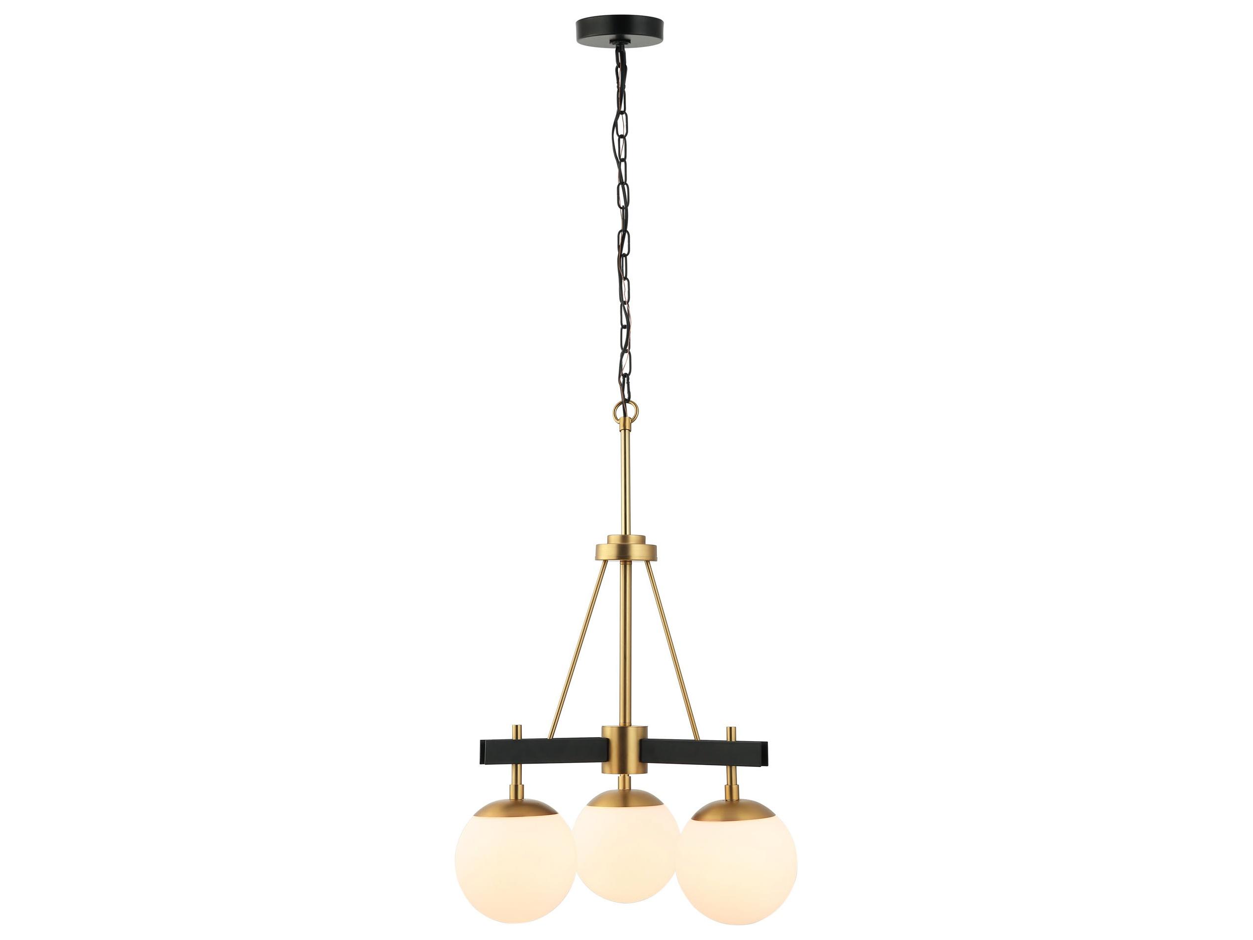 Varaluz Allie Brass Globe Chandelier
