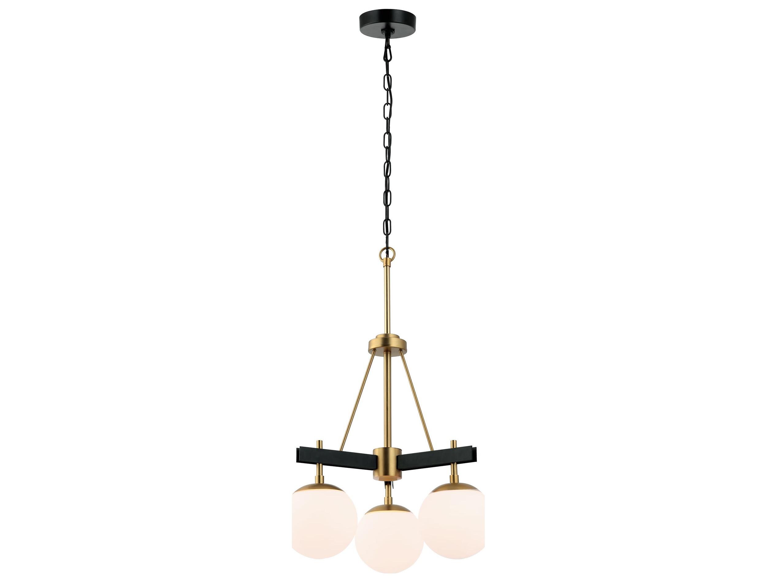 Varaluz Allie Brass Globe Chandelier