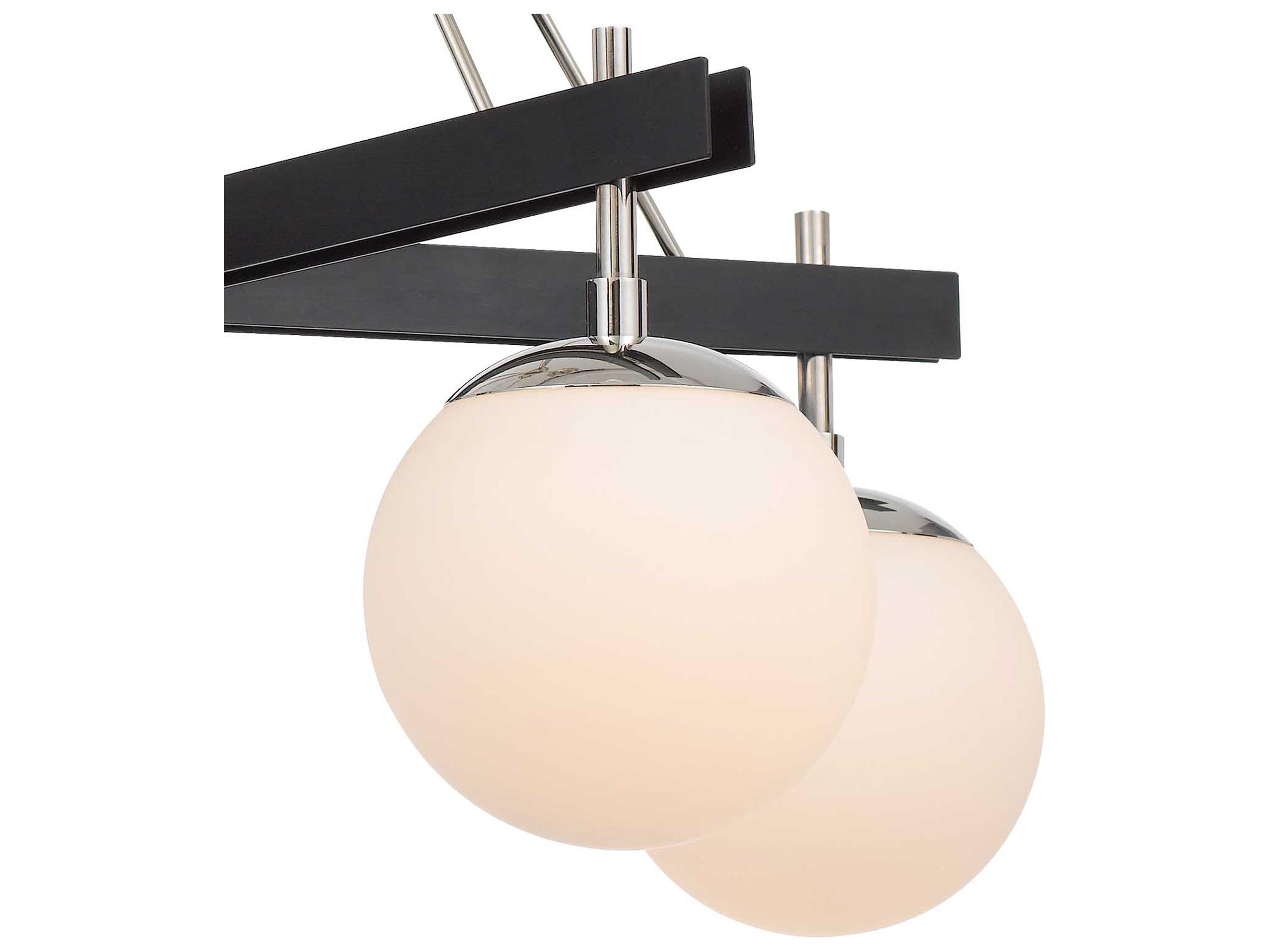Varaluz Allie Nickel Globe Chandelier