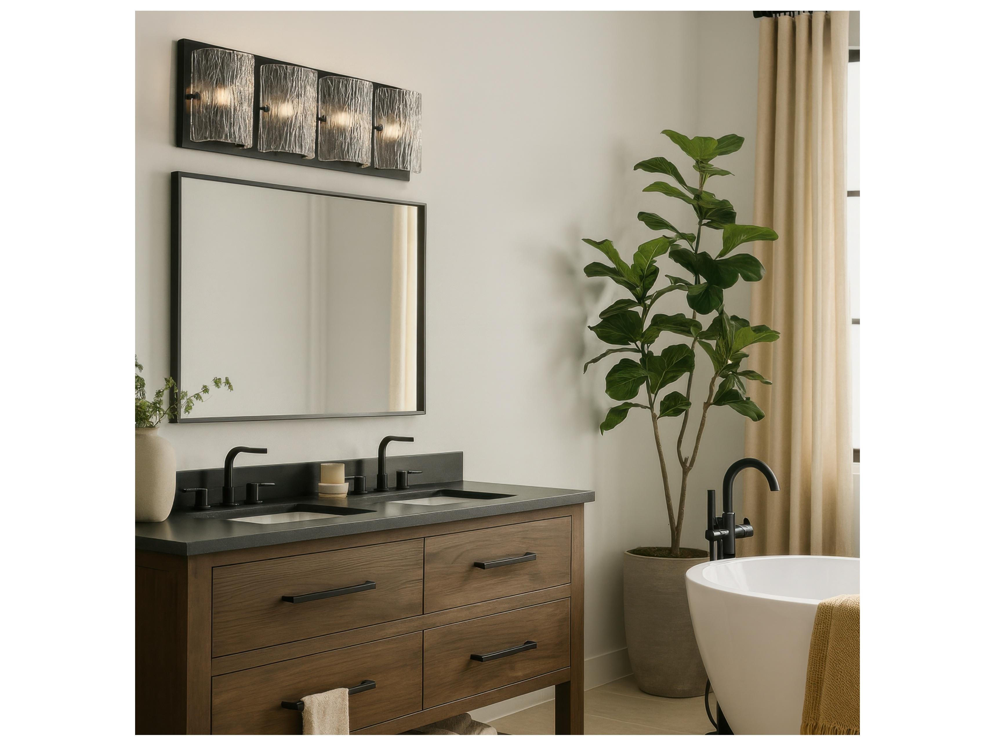 Varaluz Morgan Black Vanity Light